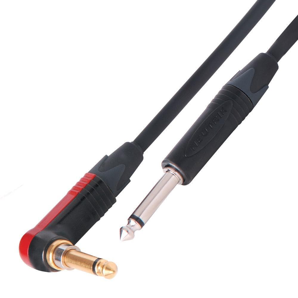 Kinsman Neutrik Silent Plug Angled Tour Instrument Cable - 20ft/6m, Accessory for sale at Richards Guitars.