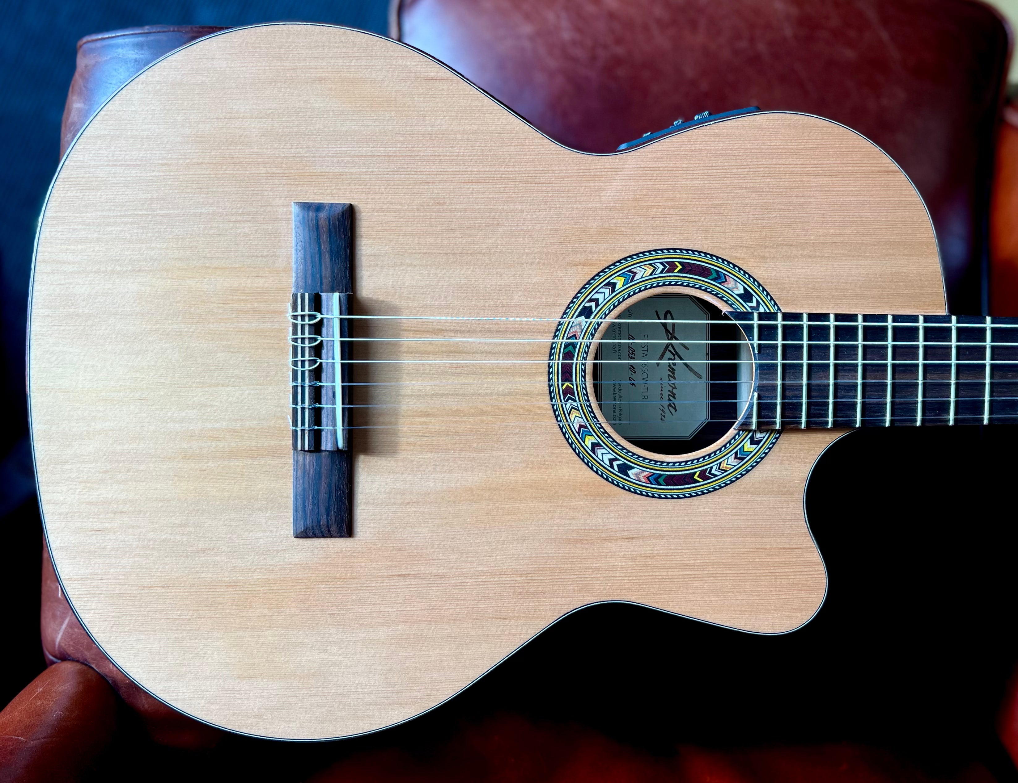 Kremona F65CW TLR Thinline Performance Classical Guitar Hand Made In Europe, Electro Nylon Strung Guitar for sale at Richards Guitars.