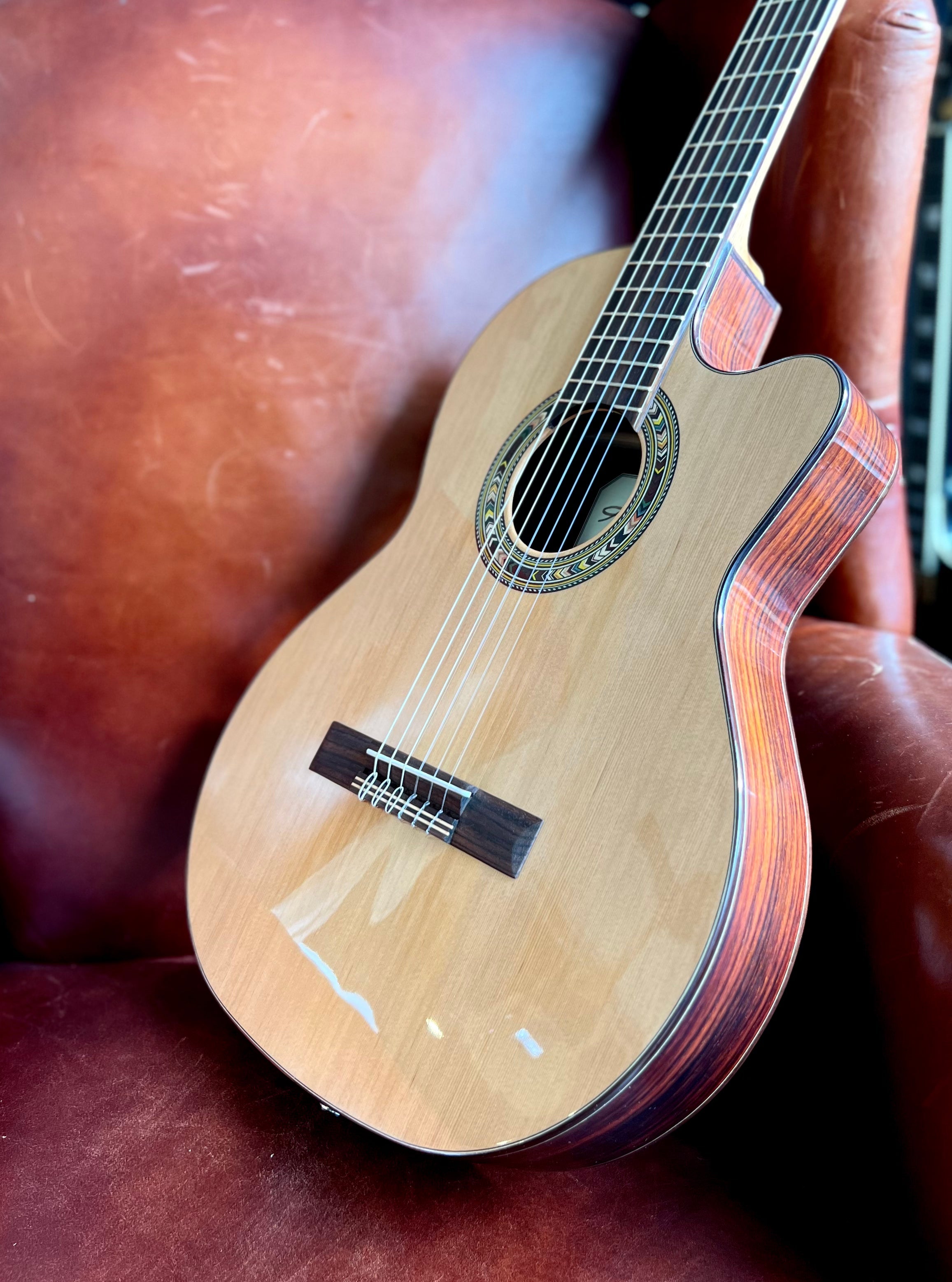 Kremona F65CW TLR Thinline Performance Classical Guitar Hand Made In Europe, Electro Nylon Strung Guitar for sale at Richards Guitars.