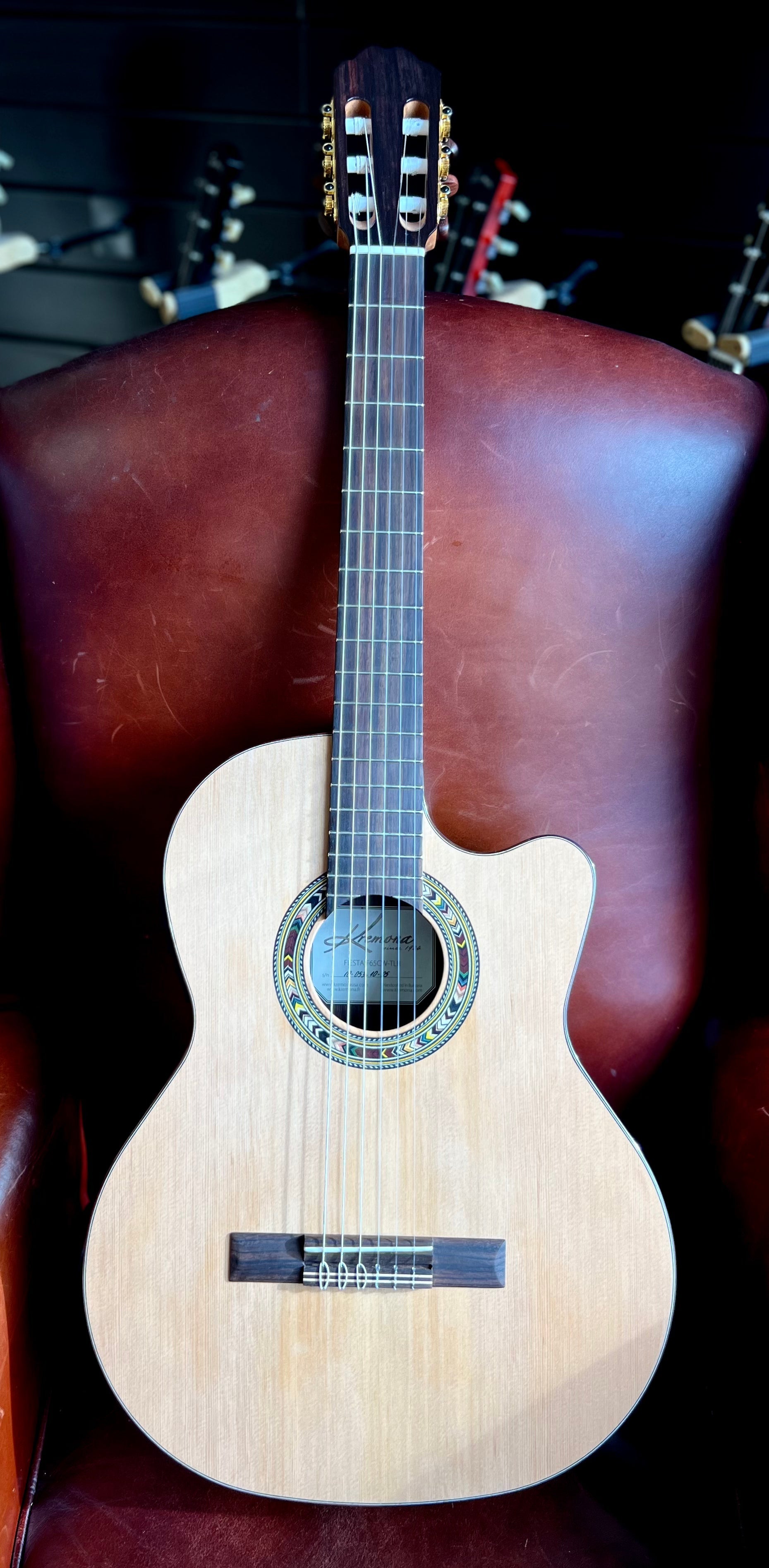 Kremona F65CW TLR Thinline Performance Classical Guitar Hand Made In Europe, Electro Nylon Strung Guitar for sale at Richards Guitars.