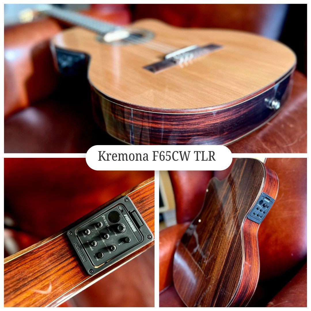 Kremona F65CW TLR Thinline Performance Electro Classical Guitar Hand Made In Europe, Electro Nylon Strung Guitar for sale at Richards Guitars.