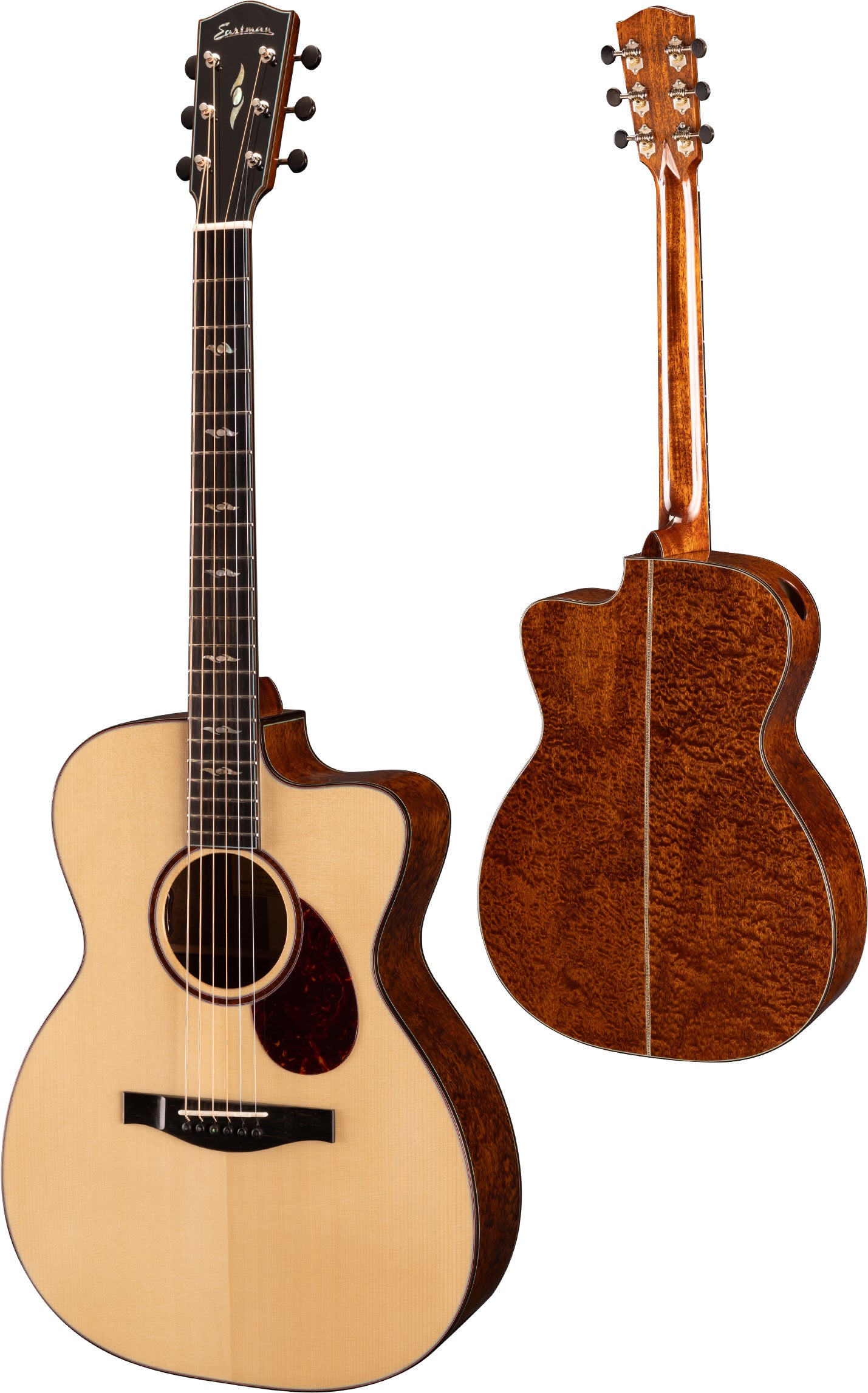 Eastman L-OMCE-QS, Electro Acoustic Guitar for sale at Richards Guitars.