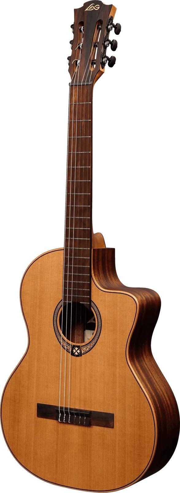 LAG OCCITANIA 170 OC170CE CLASSICAL CUTAWAY ELECTROACOUSTIC, Electro Nylon Strung Guitar for sale at Richards Guitars.