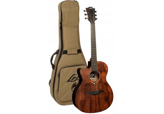 LAG Sauvage Auditorium Left-Handed Cutaway Acoustic-Electric, Electro Acoustic Guitar for sale at Richards Guitars.