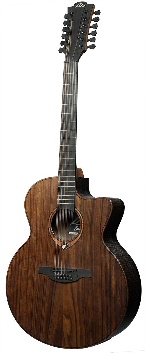 LAG Sauvage Jumbo 12 Strings Cutaway Acoustic-Electric, Electro Acoustic Guitar for sale at Richards Guitars.