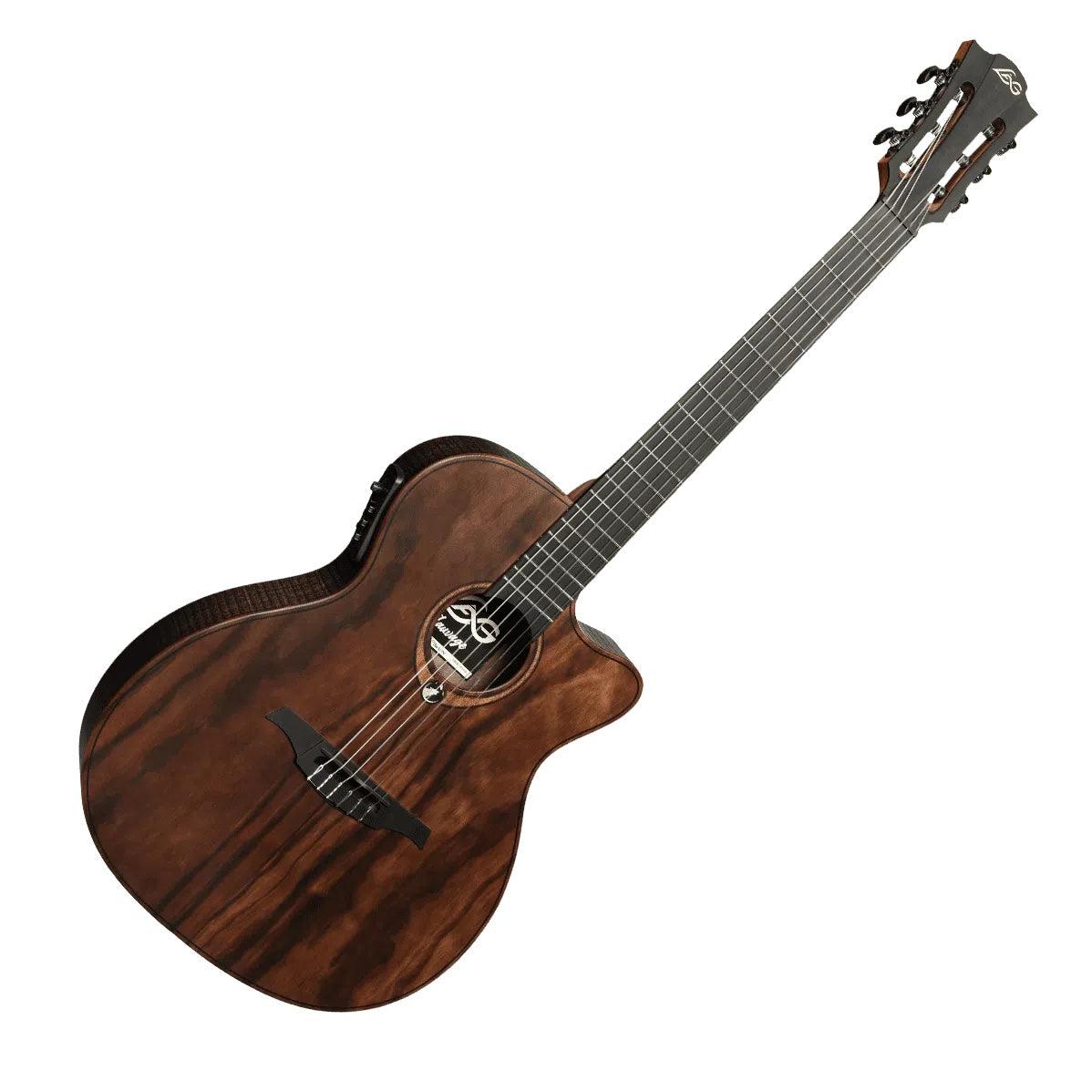 LAG Sauvage Nylon Auditorium Slim Cutaway Acoustic-Electric, Electro Acoustic Guitar for sale at Richards Guitars.