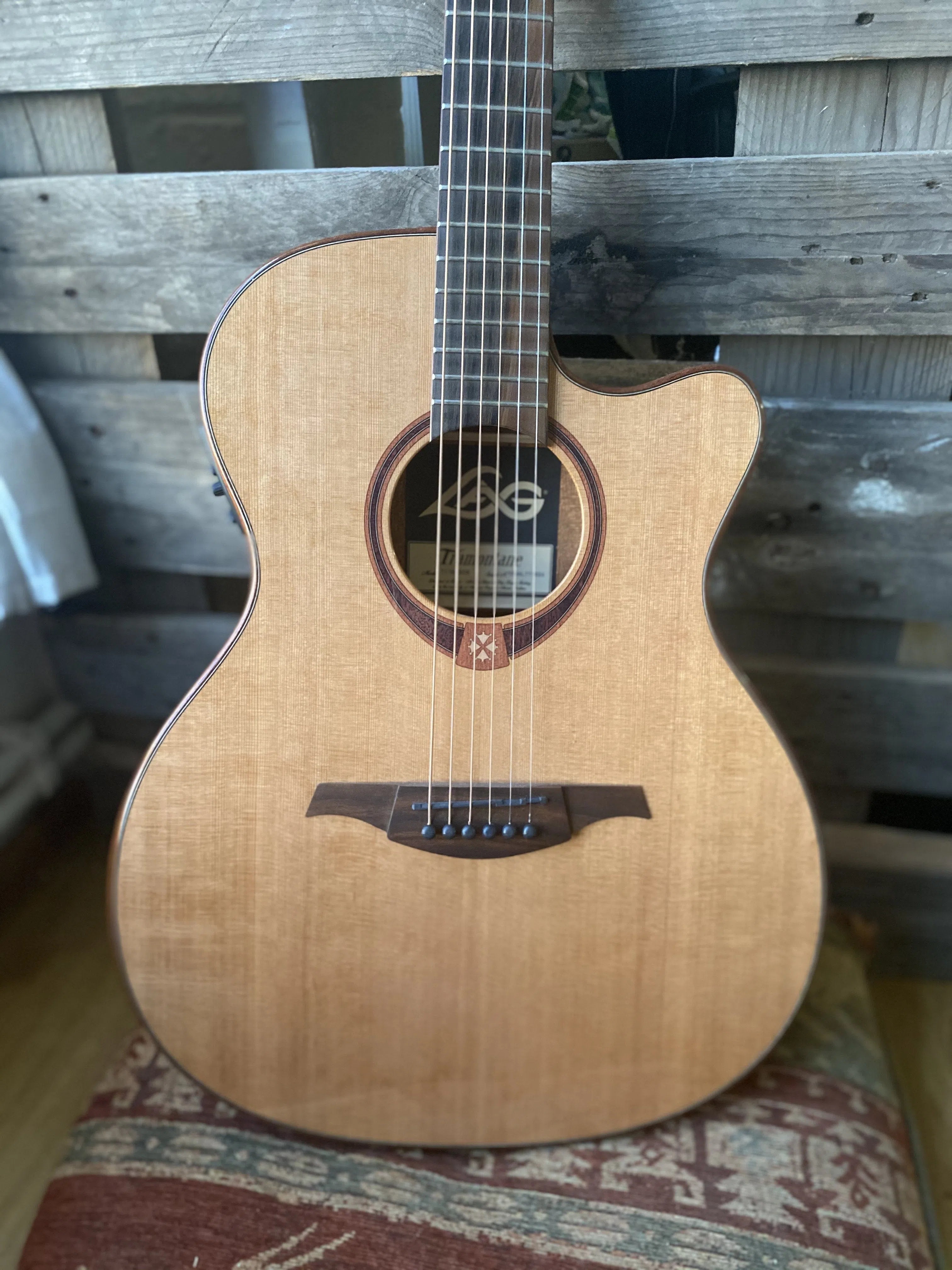 LAG TRAMONTANE 118 T118ASCE AUDITORIUM SLIM CUTAWAY ELECTRO, Electro Acoustic Guitar for sale at Richards Guitars.