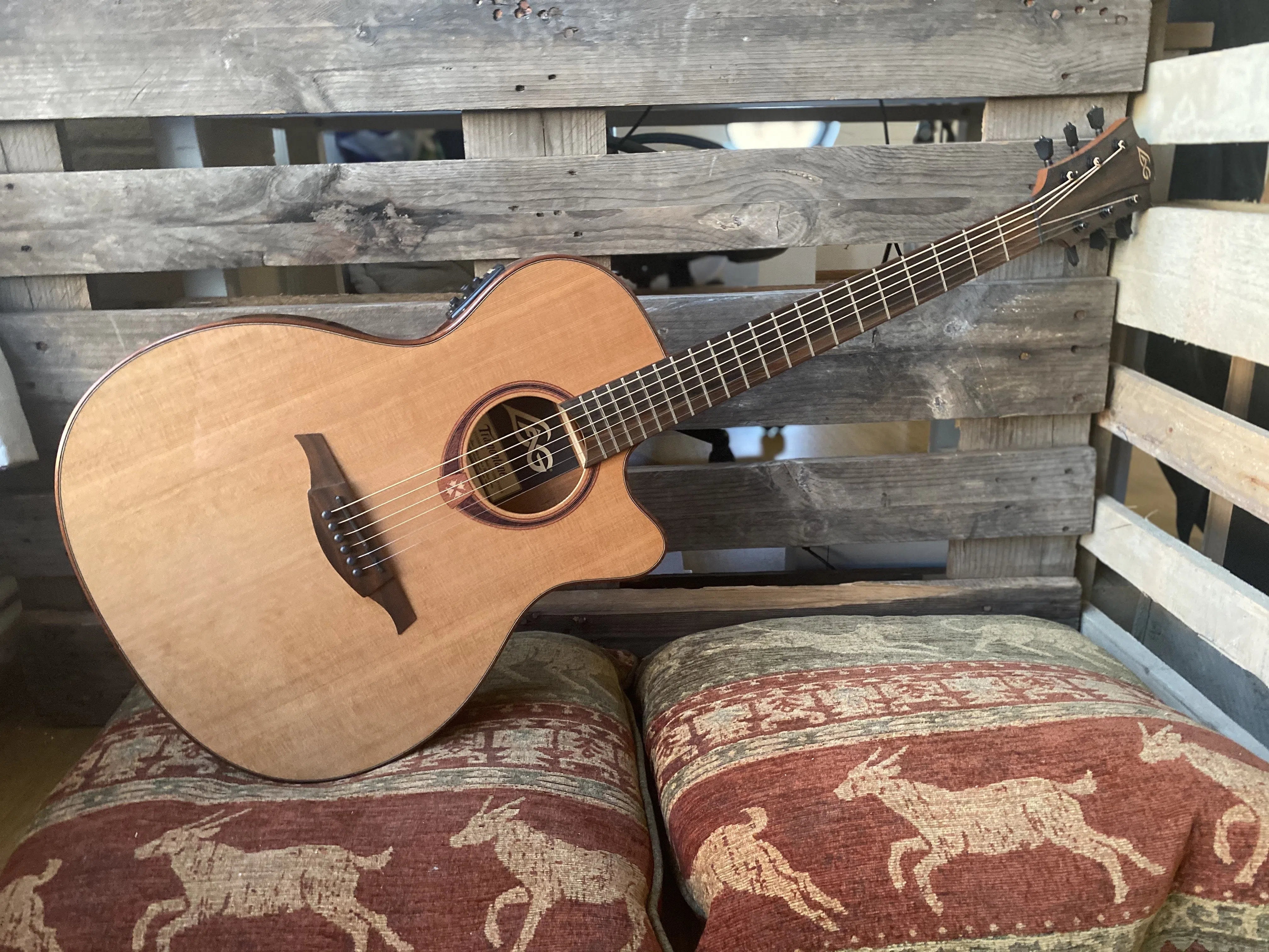 LAG TRAMONTANE 118 T118ASCE AUDITORIUM SLIM CUTAWAY ELECTRO, Electro Acoustic Guitar for sale at Richards Guitars.