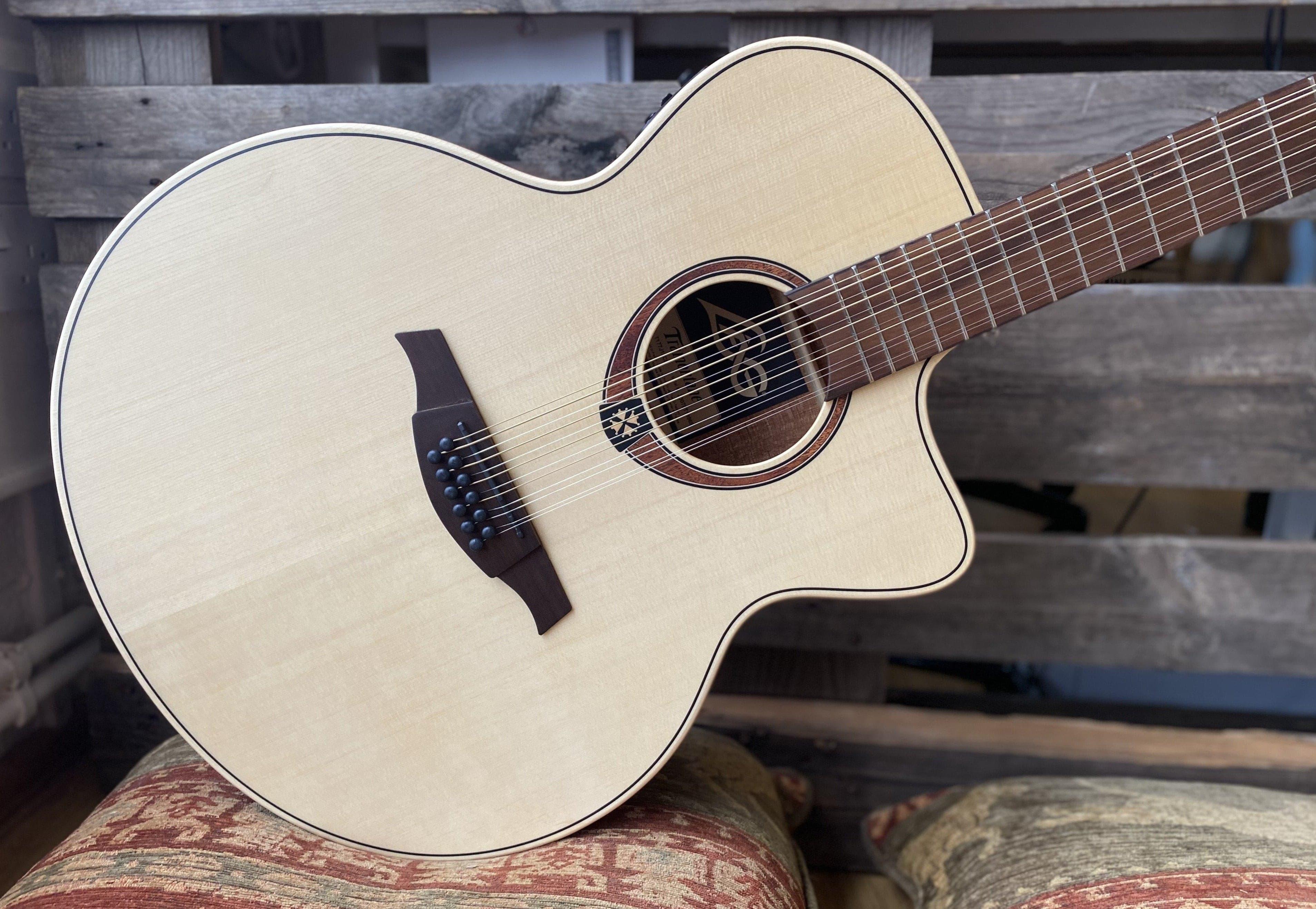 LAG T177 J12CE Jumbo Cutaway Electro Acoustic 12 String Guitar - Gorgeous!, Electro Acoustic Guitar for sale at Richards Guitars.