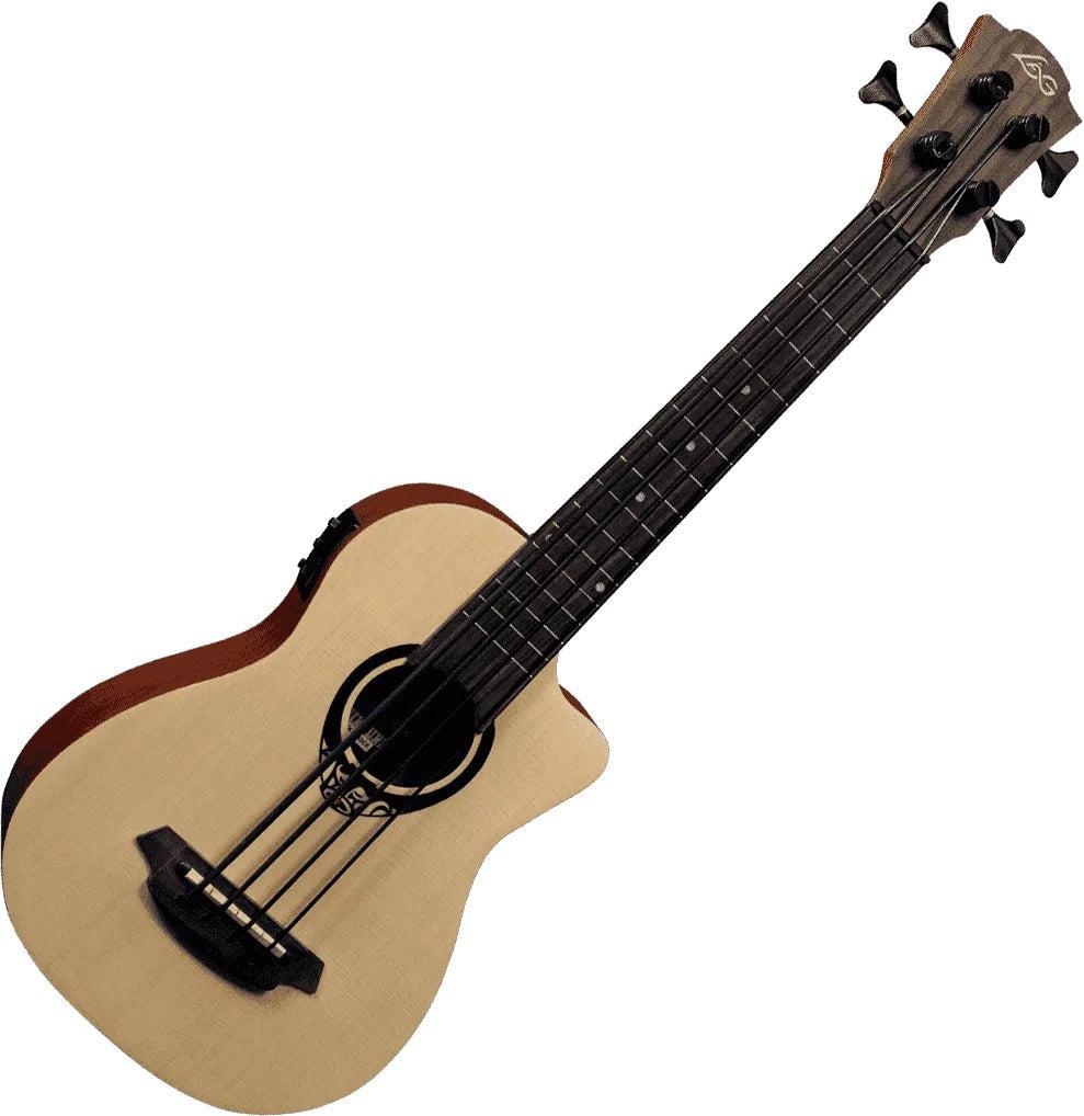 LAG TIKI GUITAR 150 TKB150CE MINI BASS CUTAWAY ELECTRO, Bass Guitar for sale at Richards Guitars.