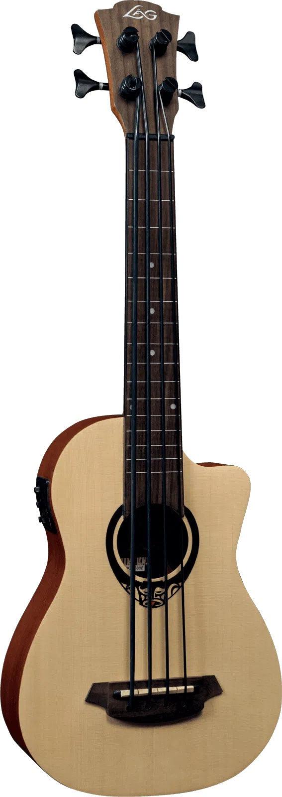 LAG TIKI GUITAR 150 TKB150CE MINI BASS CUTAWAY ELECTRO, Bass Guitar for sale at Richards Guitars.