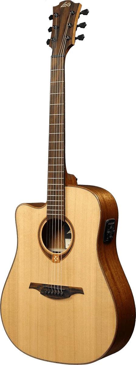 LAG TRAMONTANE 118 TL118DCE LEFTY DREADNOUGHT CUTAWAY ELECTRO, Electro Acoustic Guitar for sale at Richards Guitars.