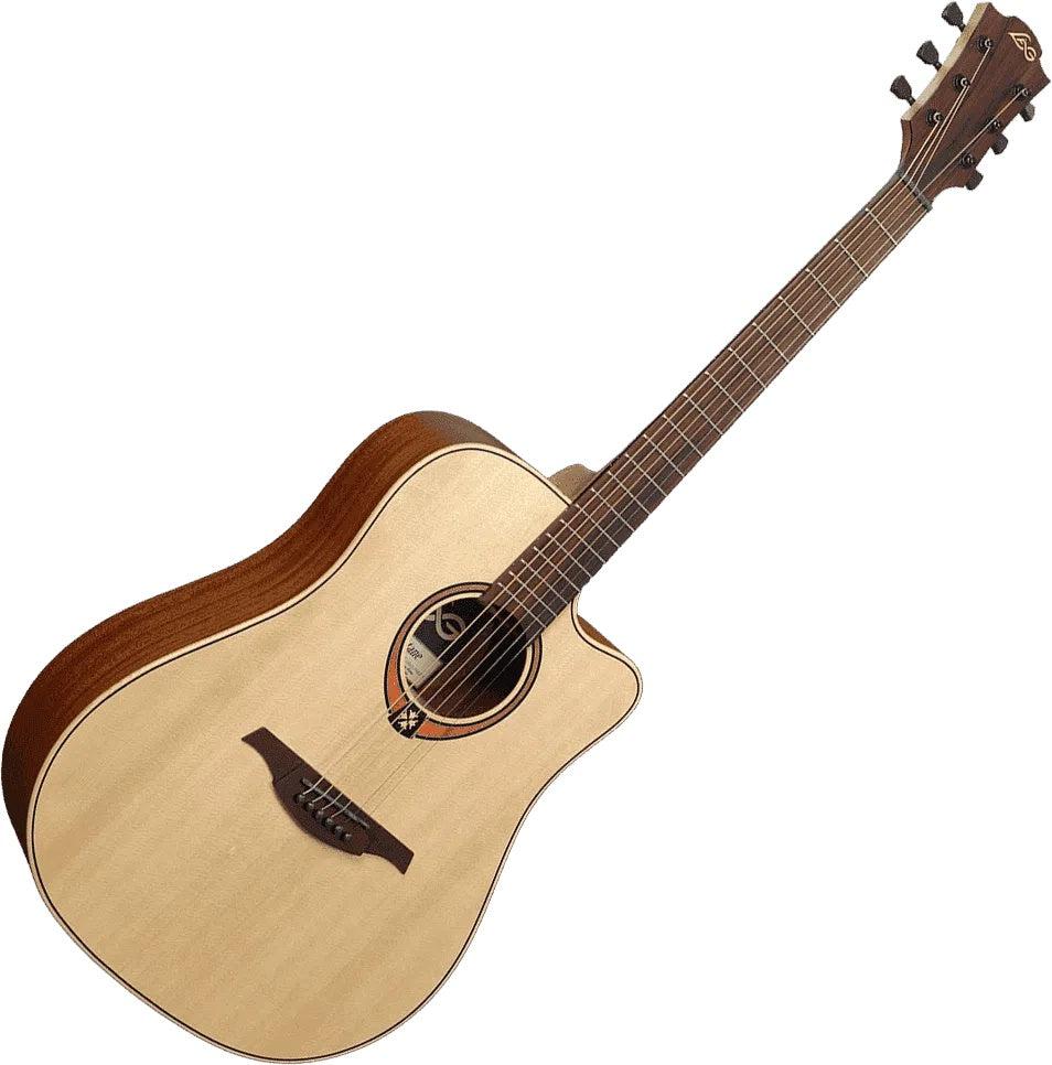 LAG TRAMONTANE 70 T70DC DREADNOUGHT CUTAWAY, Acoustic Guitar for sale at Richards Guitars.