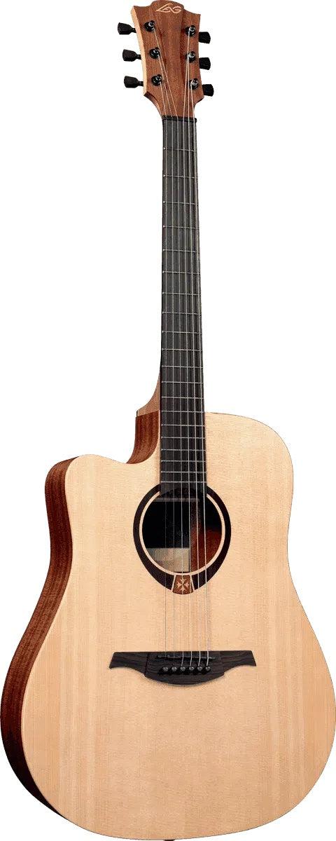 LAG TRAMONTANE 70 TL70DCE LEFTY DREADNOUGHT CUTAWAY ELECTRO, Electro Acoustic Guitar for sale at Richards Guitars.