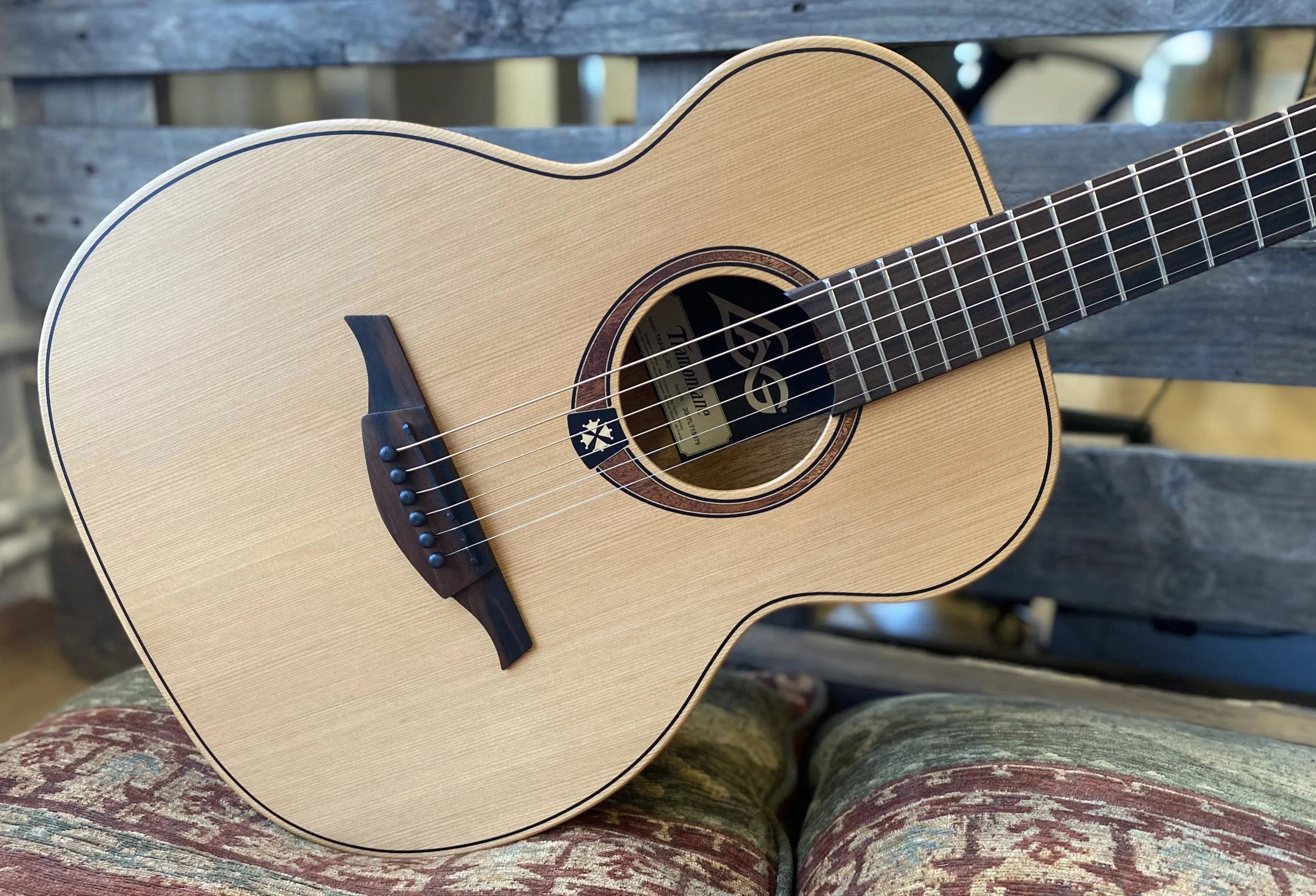 LAG Travel RC (Red Cedar) IMMENSE Short Scale, Smaller Body Acoustic Inc. High Quality Gig Bag, Acoustic Guitar for sale at Richards Guitars.