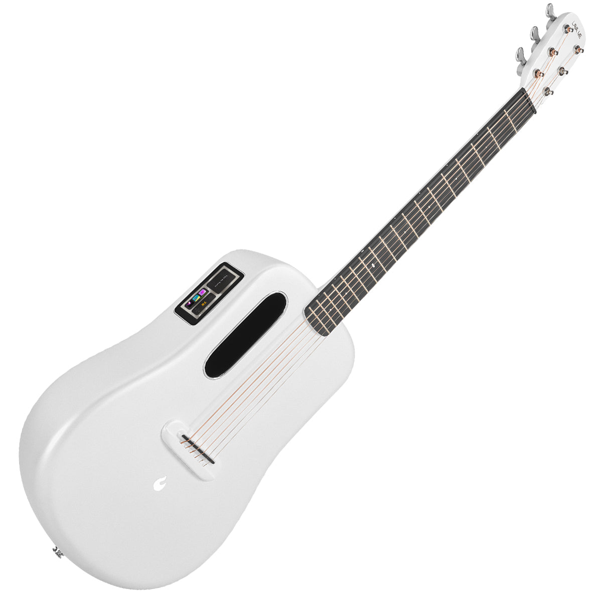 LAVA ME 3 38" with Space Bag ~ White, Electro Acoustic Guitar for sale at Richards Guitars.