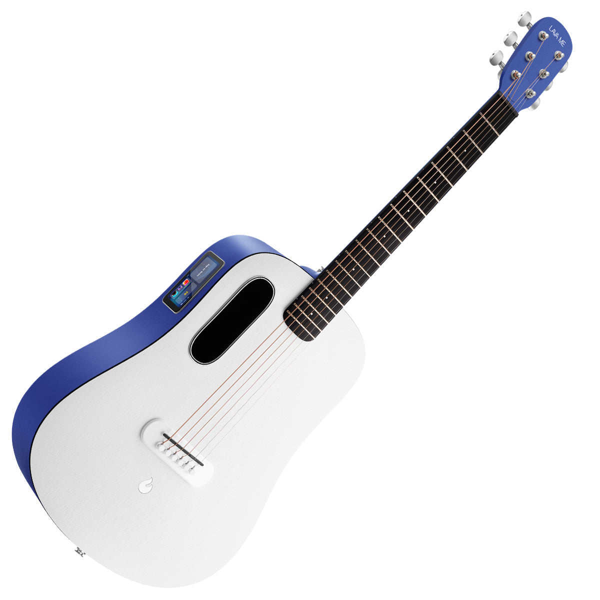 LAVA ME PLAY 36" with Lite Bag ~ Deep Blue/Frost White, Acoustic Guitar for sale at Richards Guitars.