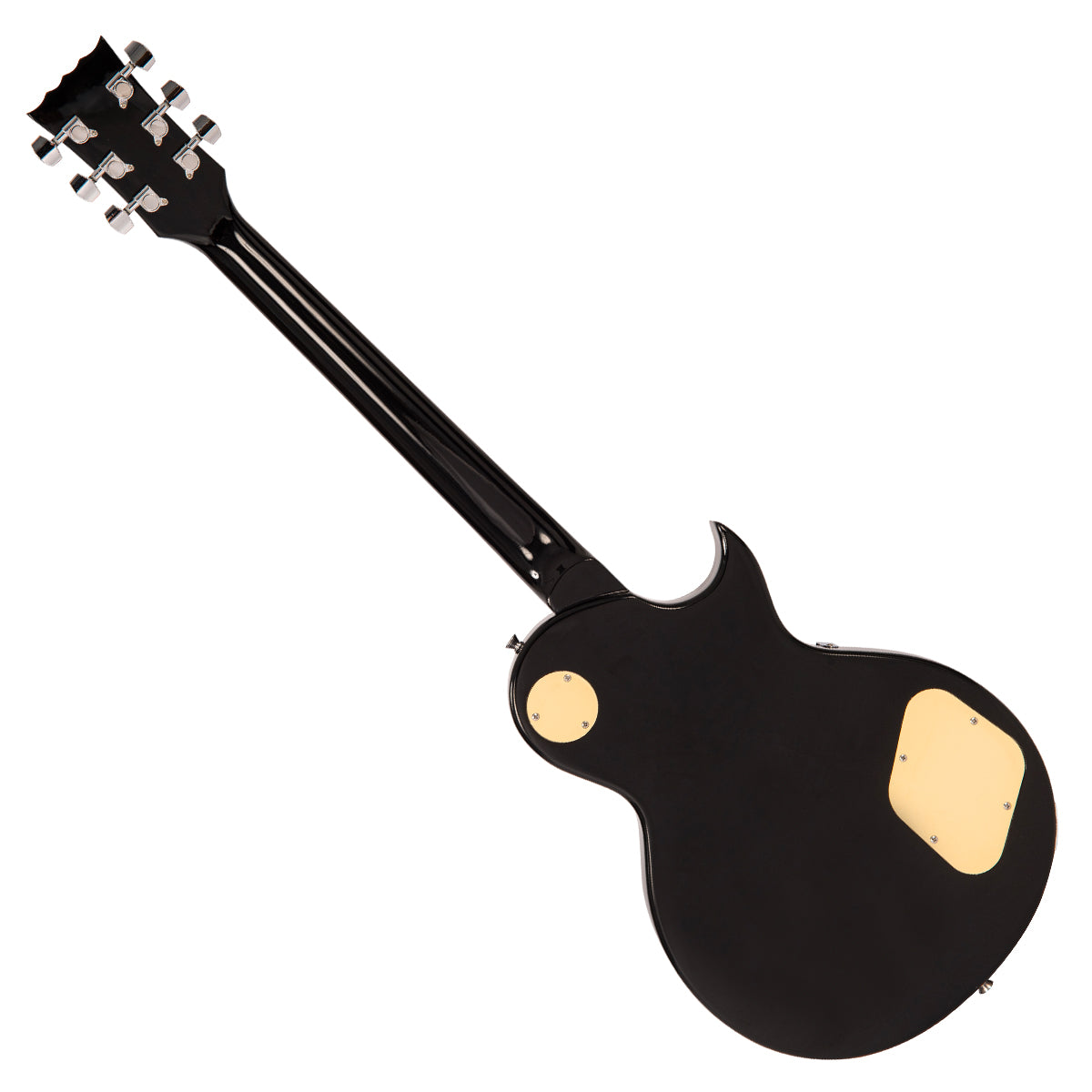 Vintage V10 Coaster Series Electric Guitar ~ Left Hand Boulevard Black, Electric Guitar for sale at Richards Guitars.