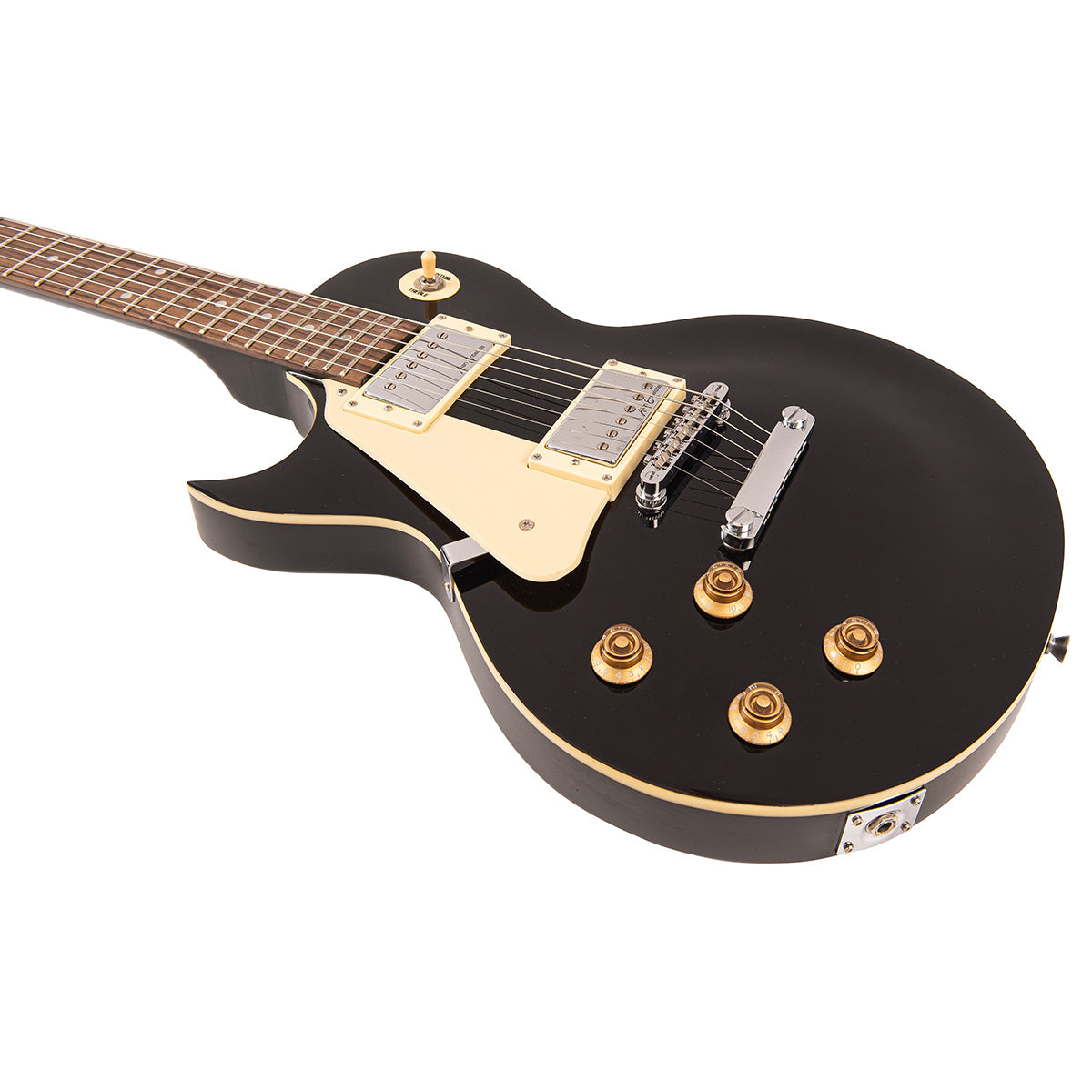 Vintage V10 Coaster Series Electric Guitar Pack ~ Left Hand Boulevard Black, Electric Guitar for sale at Richards Guitars.