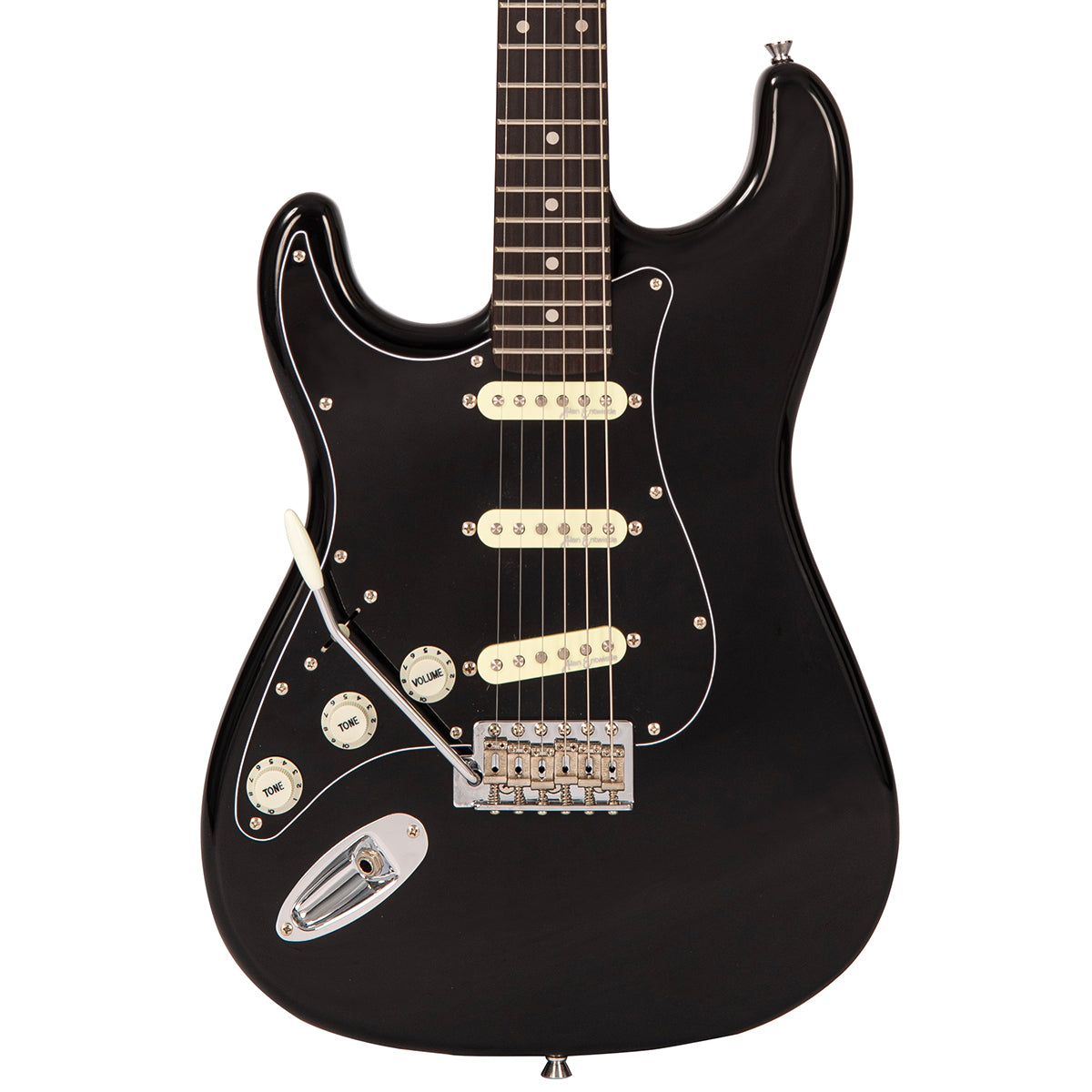 Vintage V60 Coaster Series Electric Guitar Pack ~ Left Hand Boulevard Black, for sale at Richards Guitars.