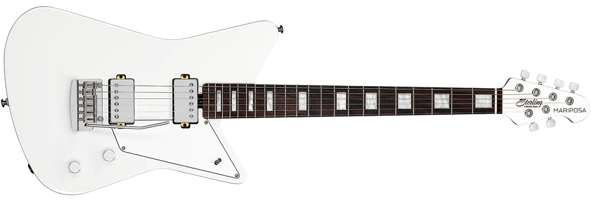 Sterling By Musicman SBMM MARIPOSA IMPERIAL WHITE RN, Electric Guitar for sale at Richards Guitars.