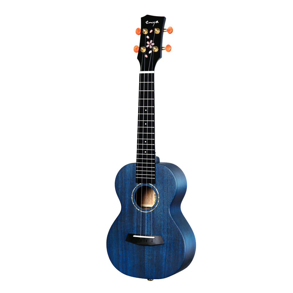 Enya EUC-MS BLUE All Solid Concert Ukulele, Ukulele for sale at Richards Guitars.