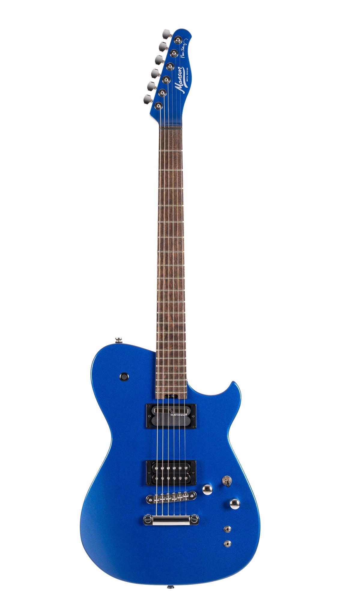 Manson Meta Series MBM-2H-Sustaniac Blue Bell, Electric Guitar for sale at Richards Guitars.