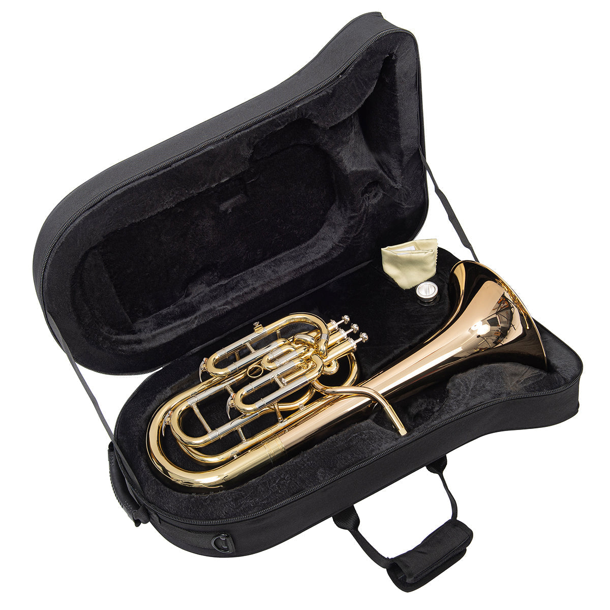 Odyssey Debut 'Bb' Baritone Horn Outfit with Case, Baritone Horns for sale at Richards Guitars.