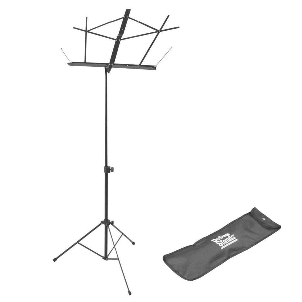 On-Stage Compact Music Stand w/Bag - Black, for sale at Richards Guitars.