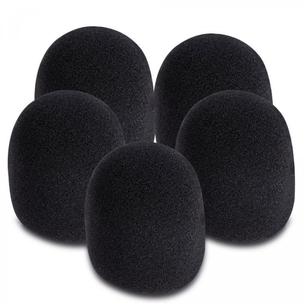 On-Stage Microphone Windscreens - Black 5-Pack, for sale at Richards Guitars.