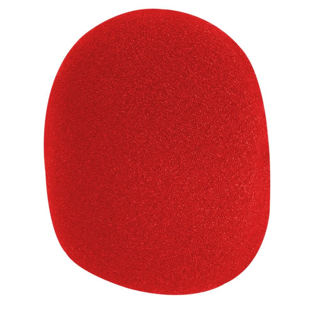 On-Stage Microphone Windshield - Red, for sale at Richards Guitars.