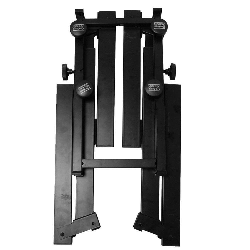 On-Stage Pro Heavy-Duty Folding-Z Keyboard Stand w/2nd Tier, for sale at Richards Guitars.