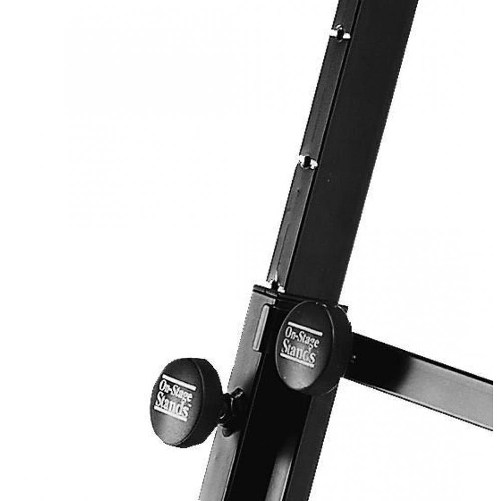 On-Stage Pro Heavy-Duty Folding-Z Keyboard Stand w/2nd Tier, for sale at Richards Guitars.