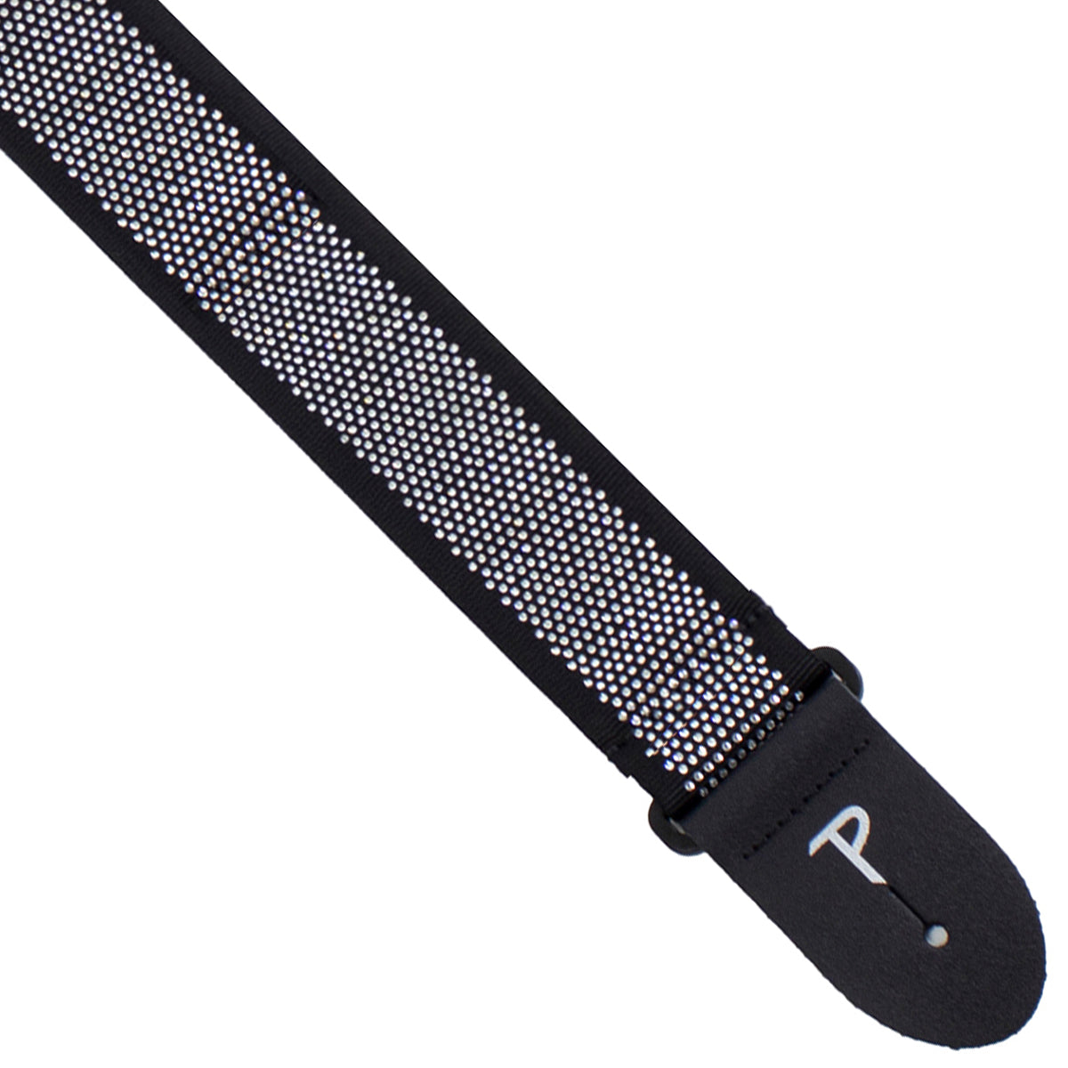 Perri's Spotlight Guitar Strap ~ Mini Rhinestones on Black Jacquard, Accessory for sale at Richards Guitars.