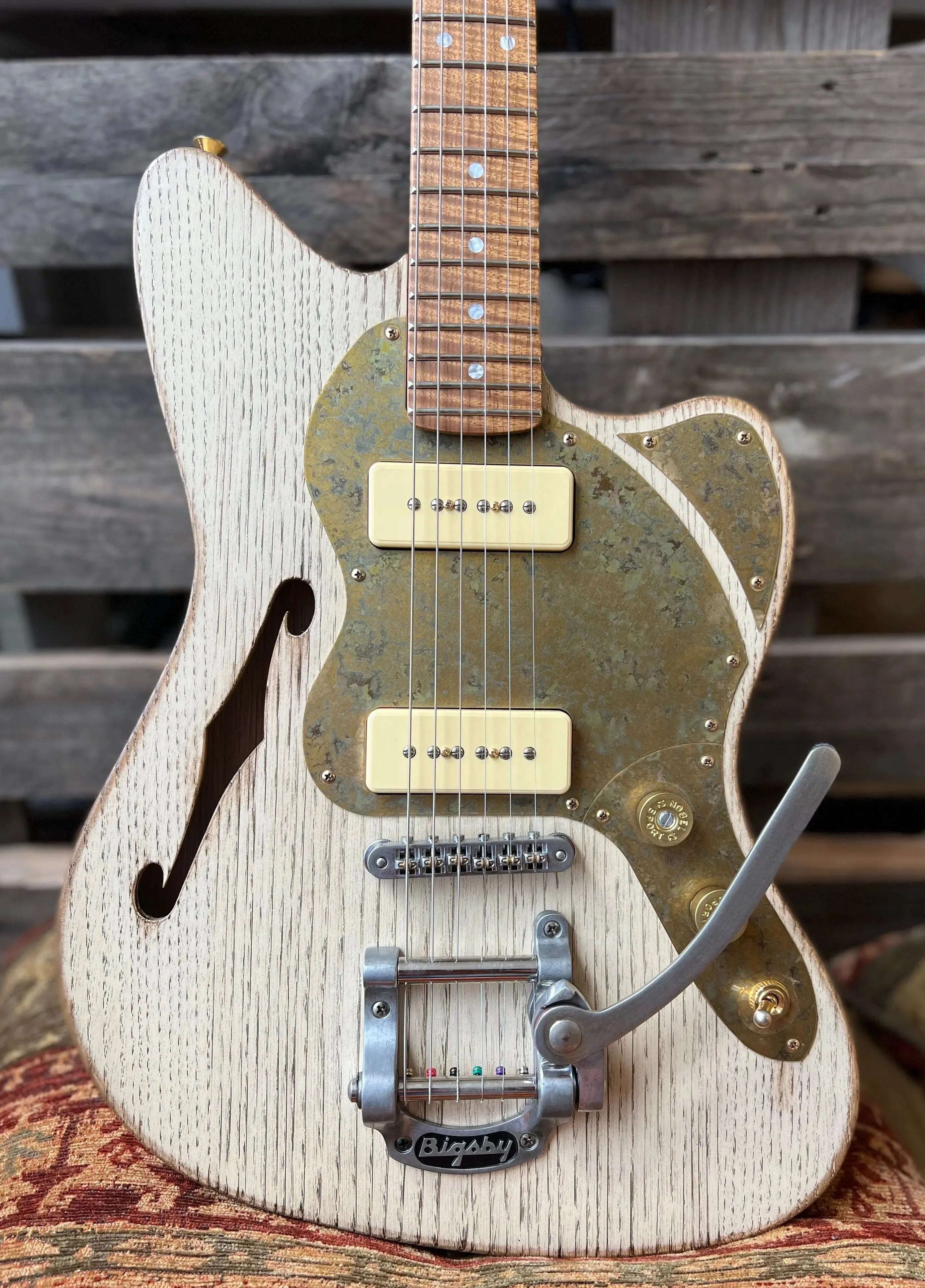 Paoletti 112 Lounge Series 2P90 W' Bigsby, Electric Guitar for sale at Richards Guitars.