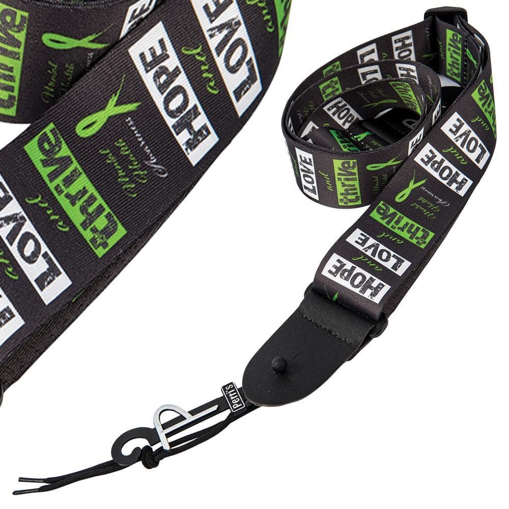 Perri Poly Guitar Strap Hope Love Thrive MHA, Straps for sale at Richards Guitars.