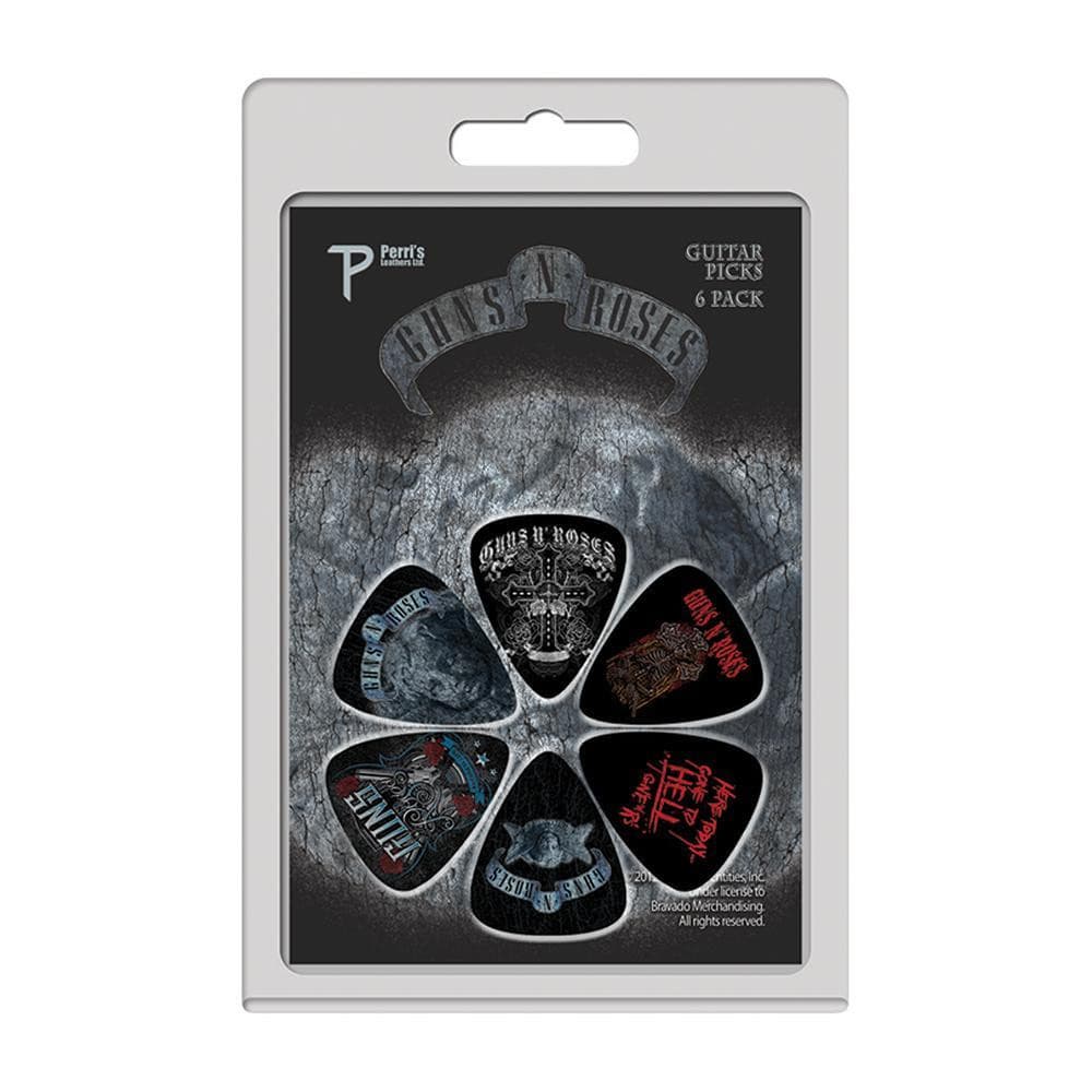 Perri's 6 Pick Pack ~ Guns 'N' Roses, Accessory for sale at Richards Guitars.