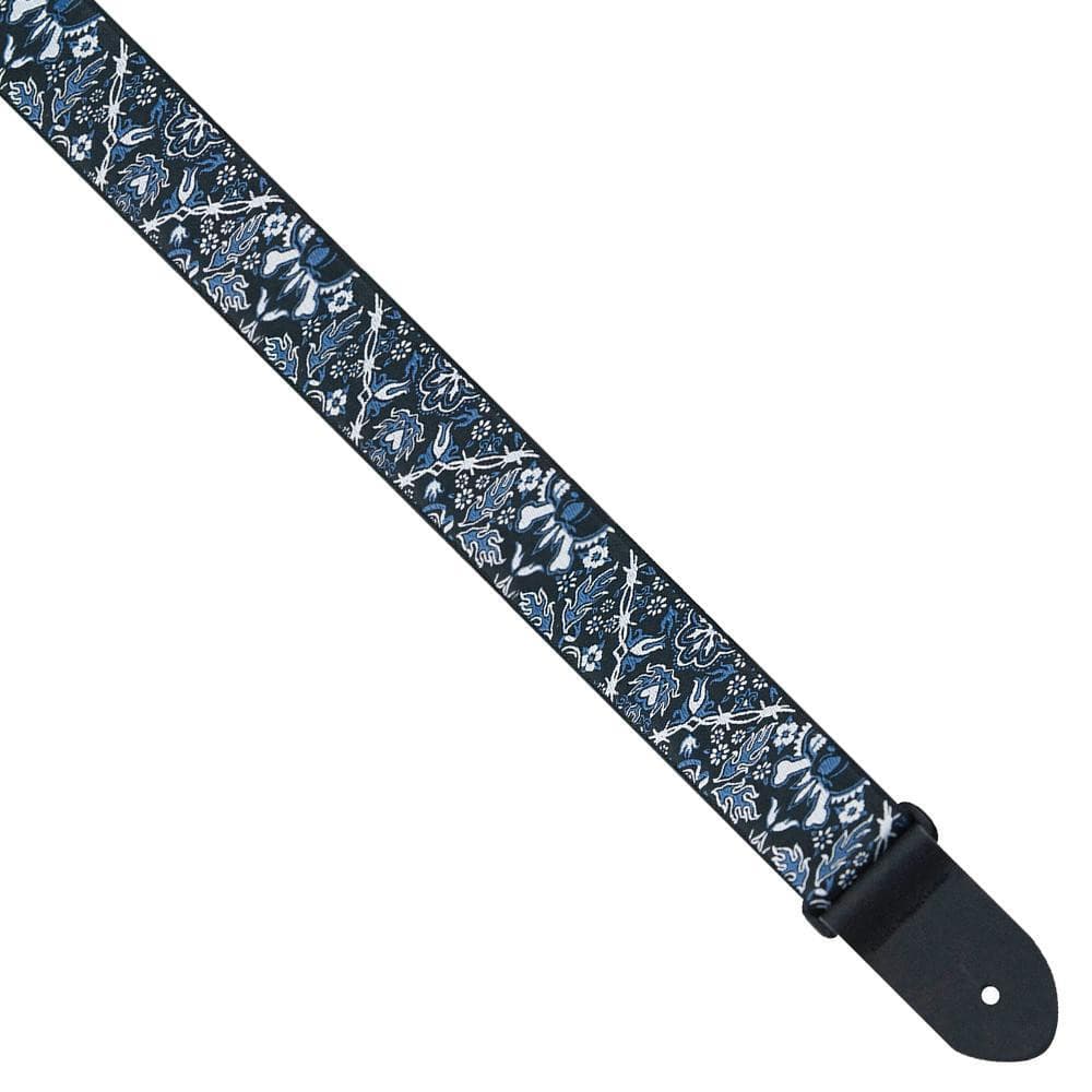 Perri's Jacquard Guitar Strap ~ Blue Bandana, Accessory for sale at Richards Guitars.