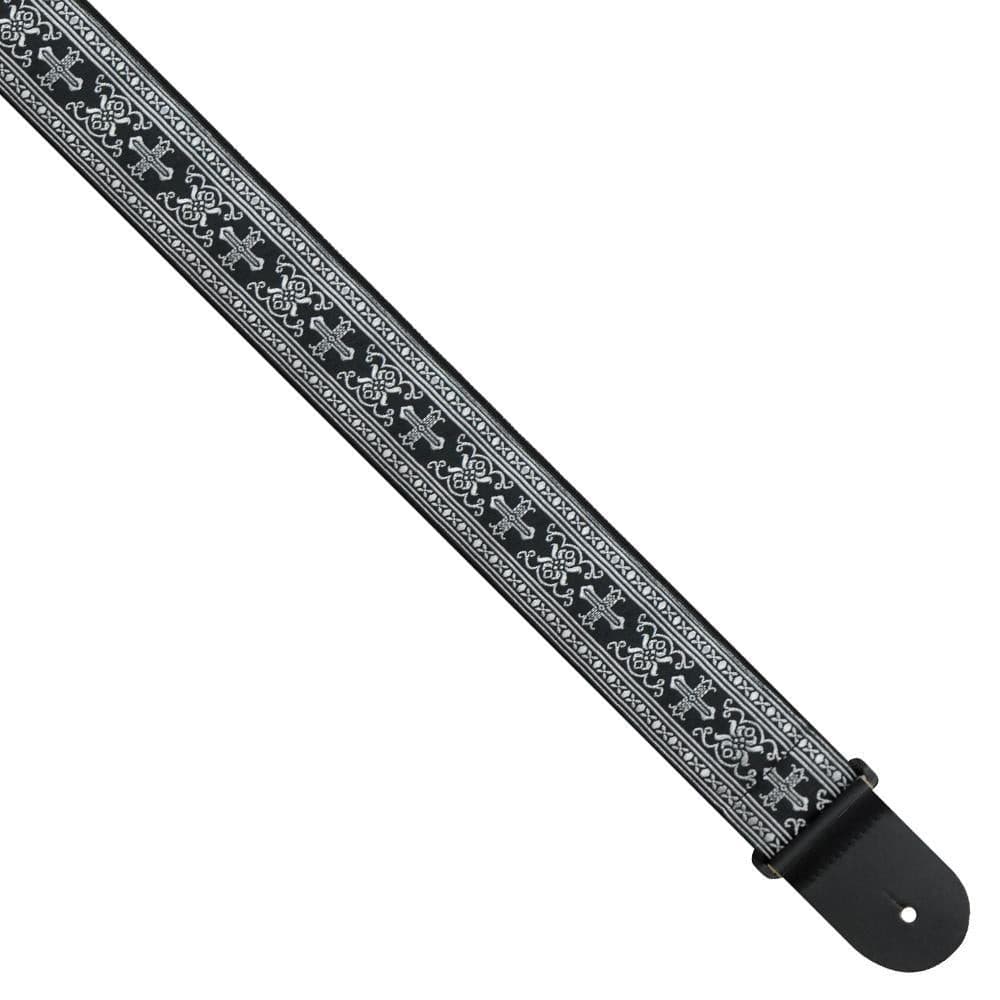 Perri's Jacquard Guitar Strap ~ Metallic Silver, Accessory for sale at Richards Guitars.