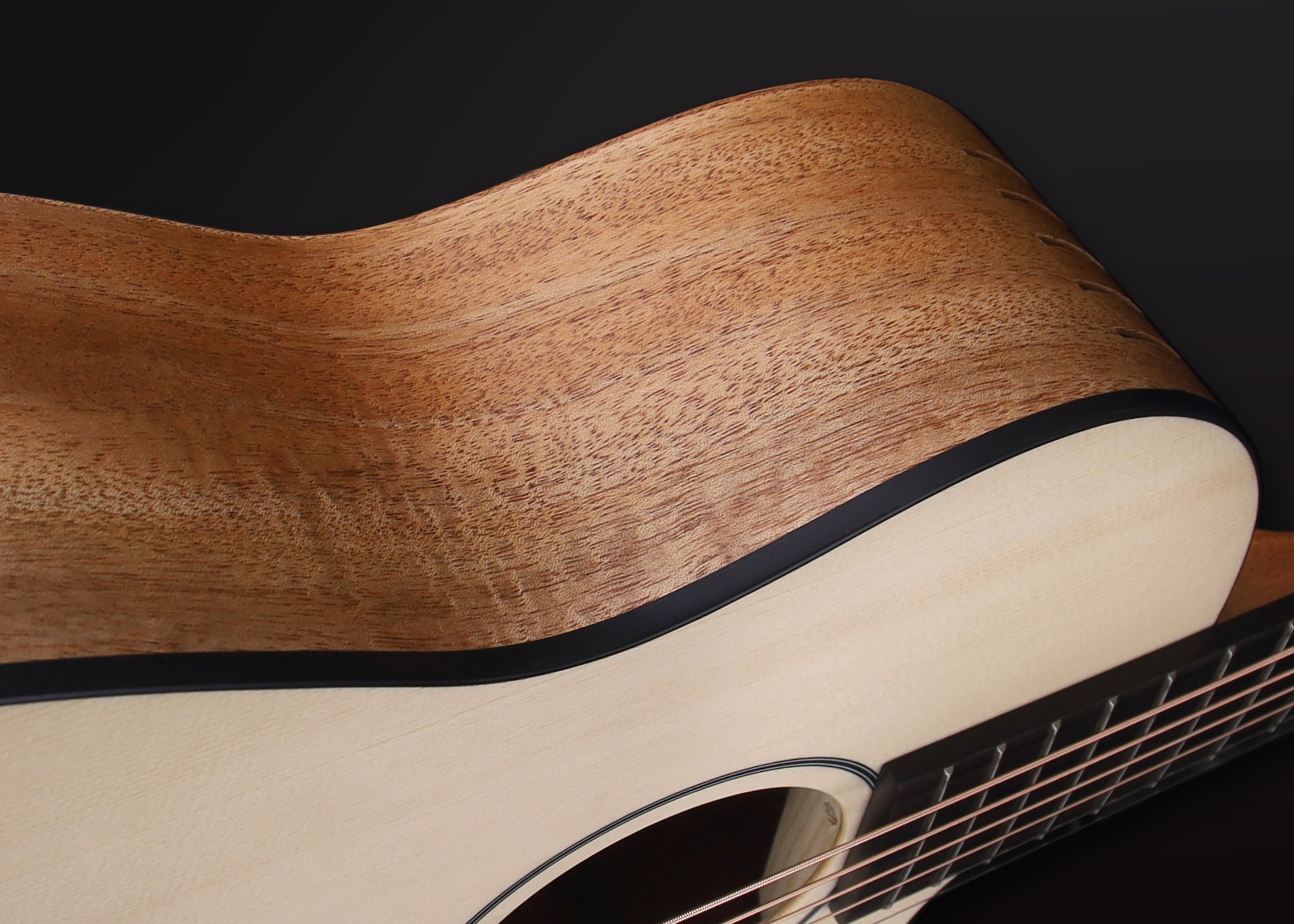 Furch Pioneer EM: Engelmann spruce top with African mahogany back and sides. (Furch Mini / Travel Guitar) (2025 CNR Active Upgrade Model), Acoustic Guitar for sale at Richards Guitars.