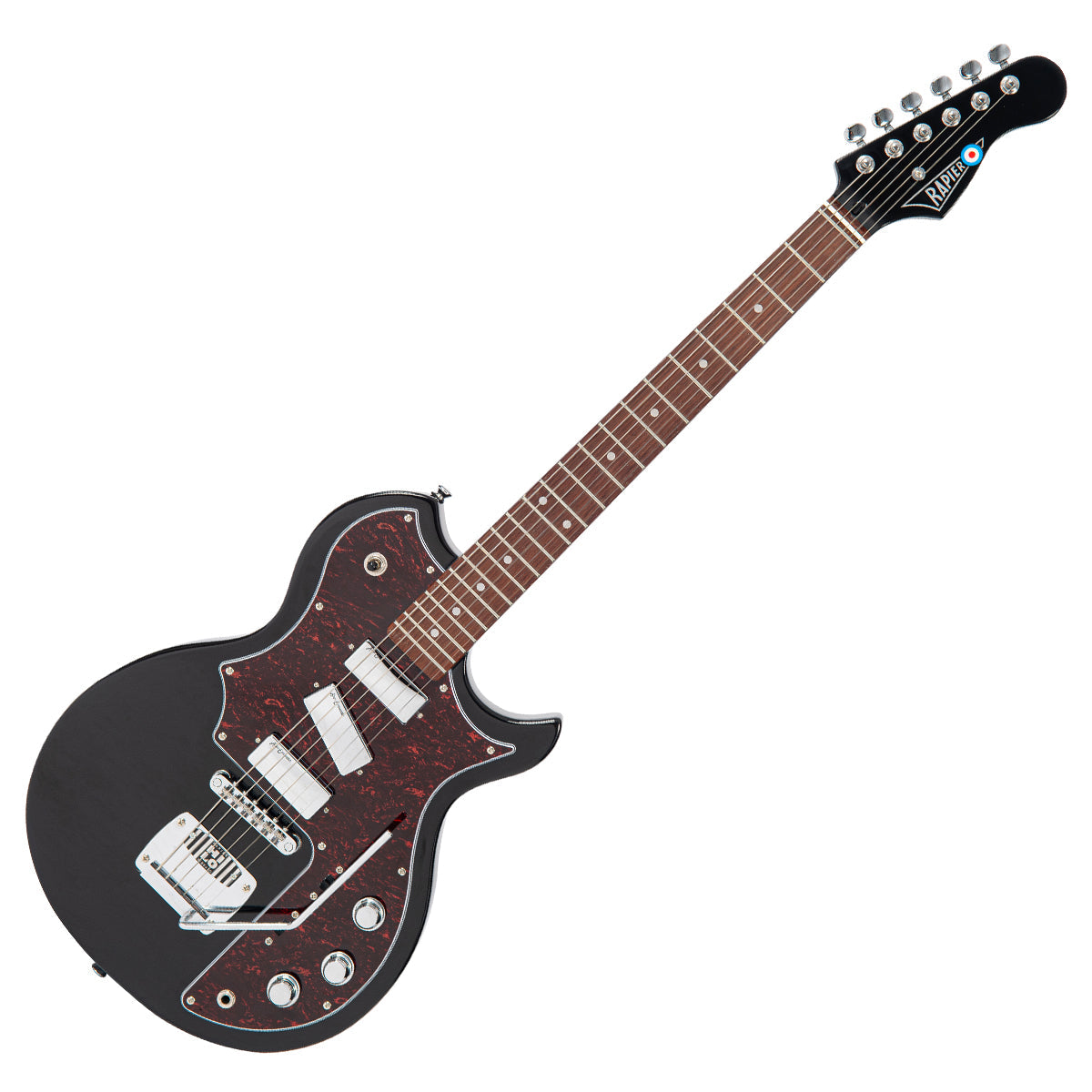 Rapier Deluxe Electric Guitar ~ Gloss Black, Electric Guitar for sale at Richards Guitars.