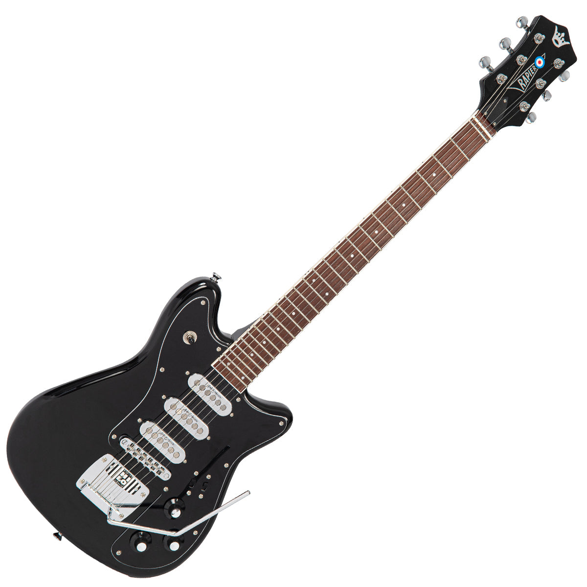 Rapier Mercury Electric Guitar ~ Gloss Black, Electric Guitar for sale at Richards Guitars.