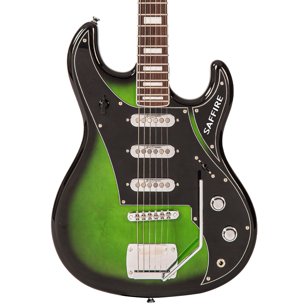 Rapier Saffire Electric Guitar ~ Greenburst, Electric Guitar for sale at Richards Guitars.