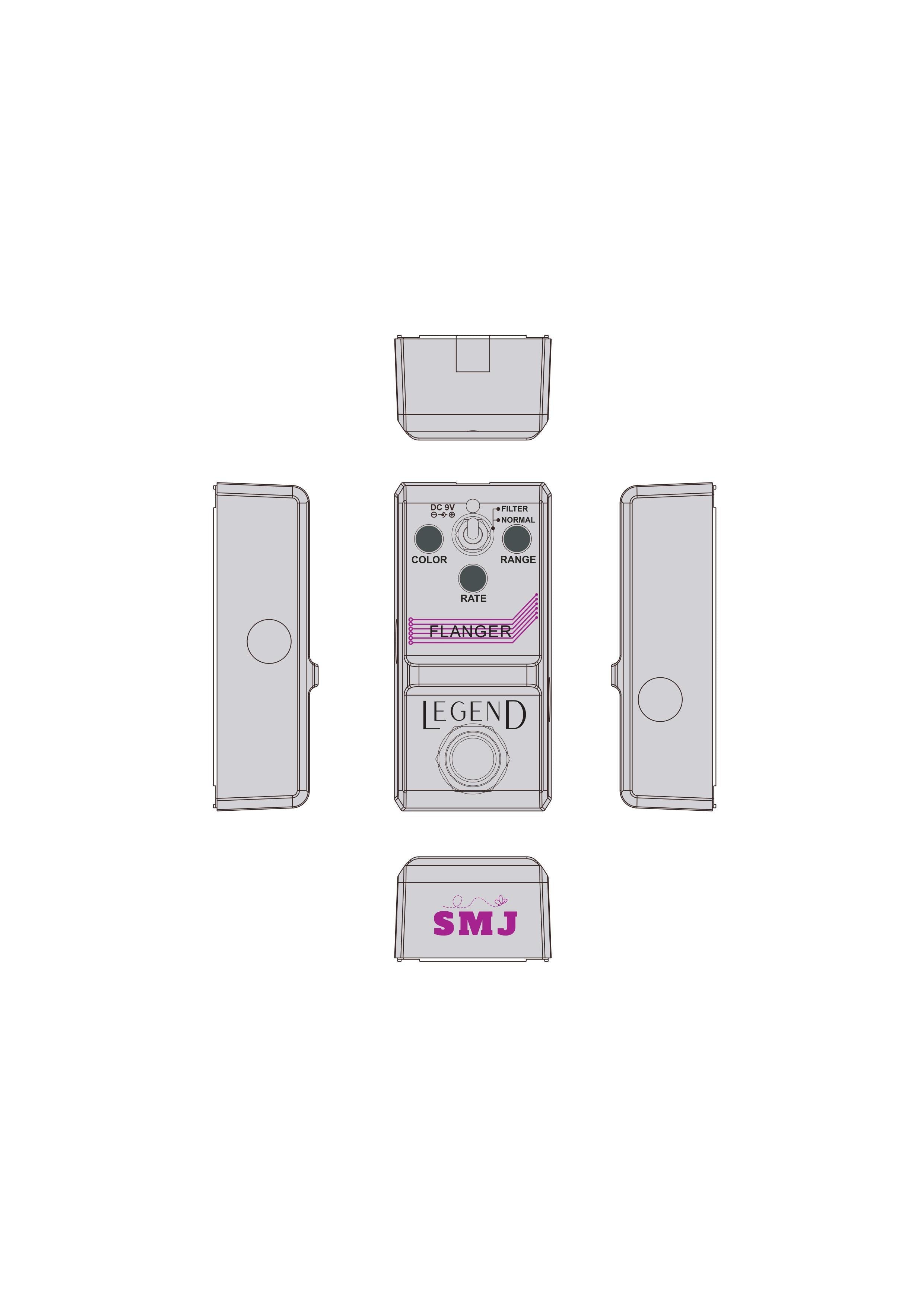 SMJ LEGEND Series Flanger Pedal, Accessory for sale at Richards Guitars.