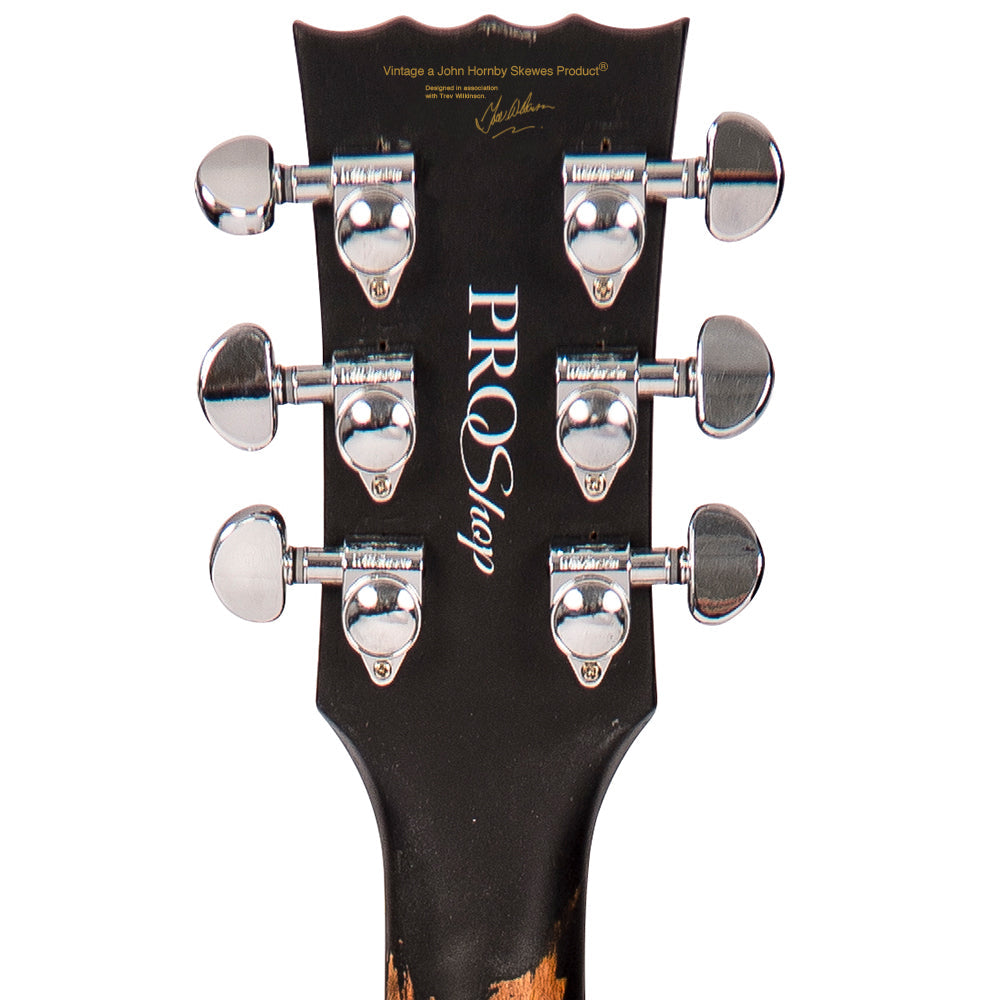 SOLD - Vintage V100 ProShop Unique ~ Boulevard Black, Electric Guitar for sale at Richards Guitars.