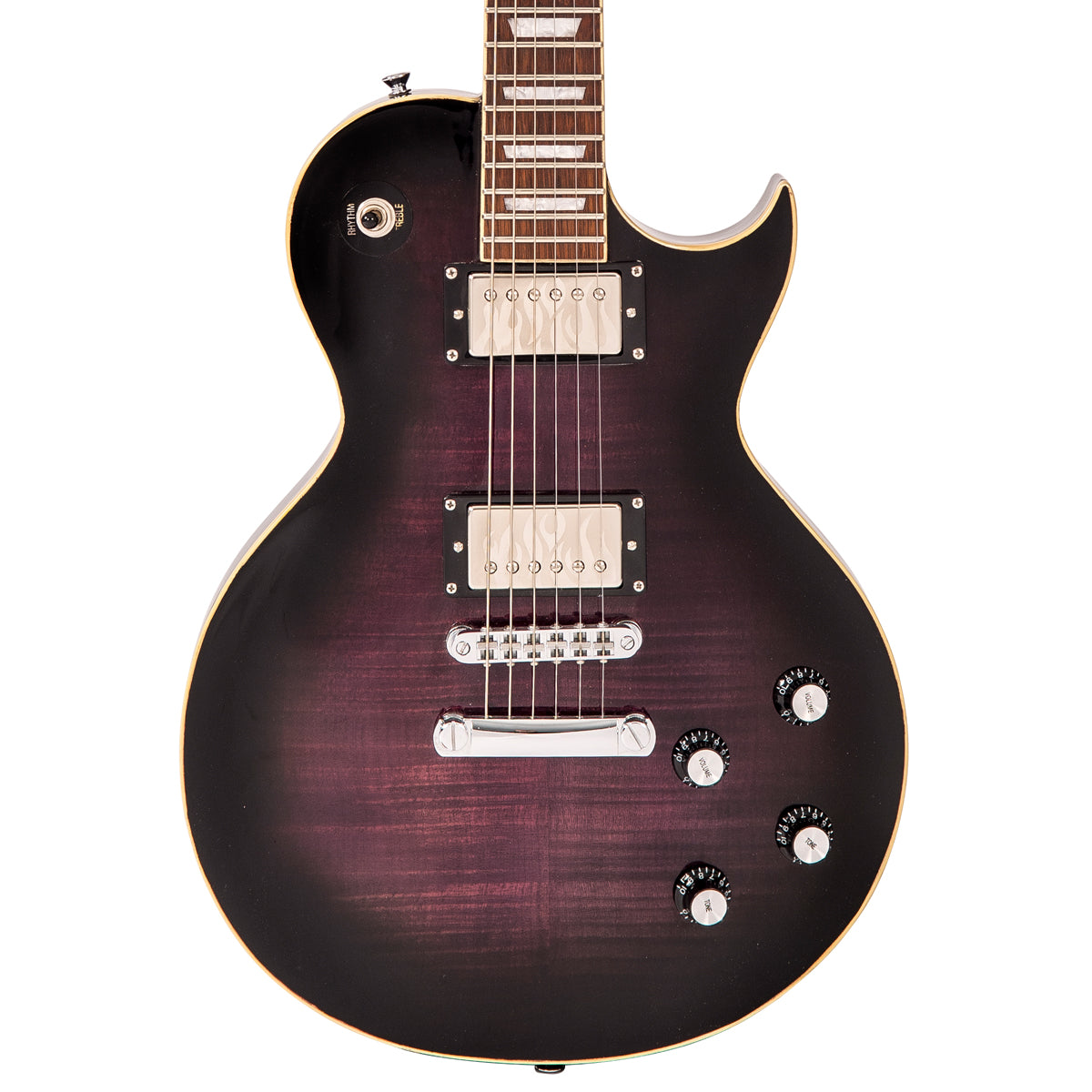 SOLD - Vintage V100 ProShop Unique ~ Flamed Purple Burst, Electric Guitar for sale at Richards Guitars.