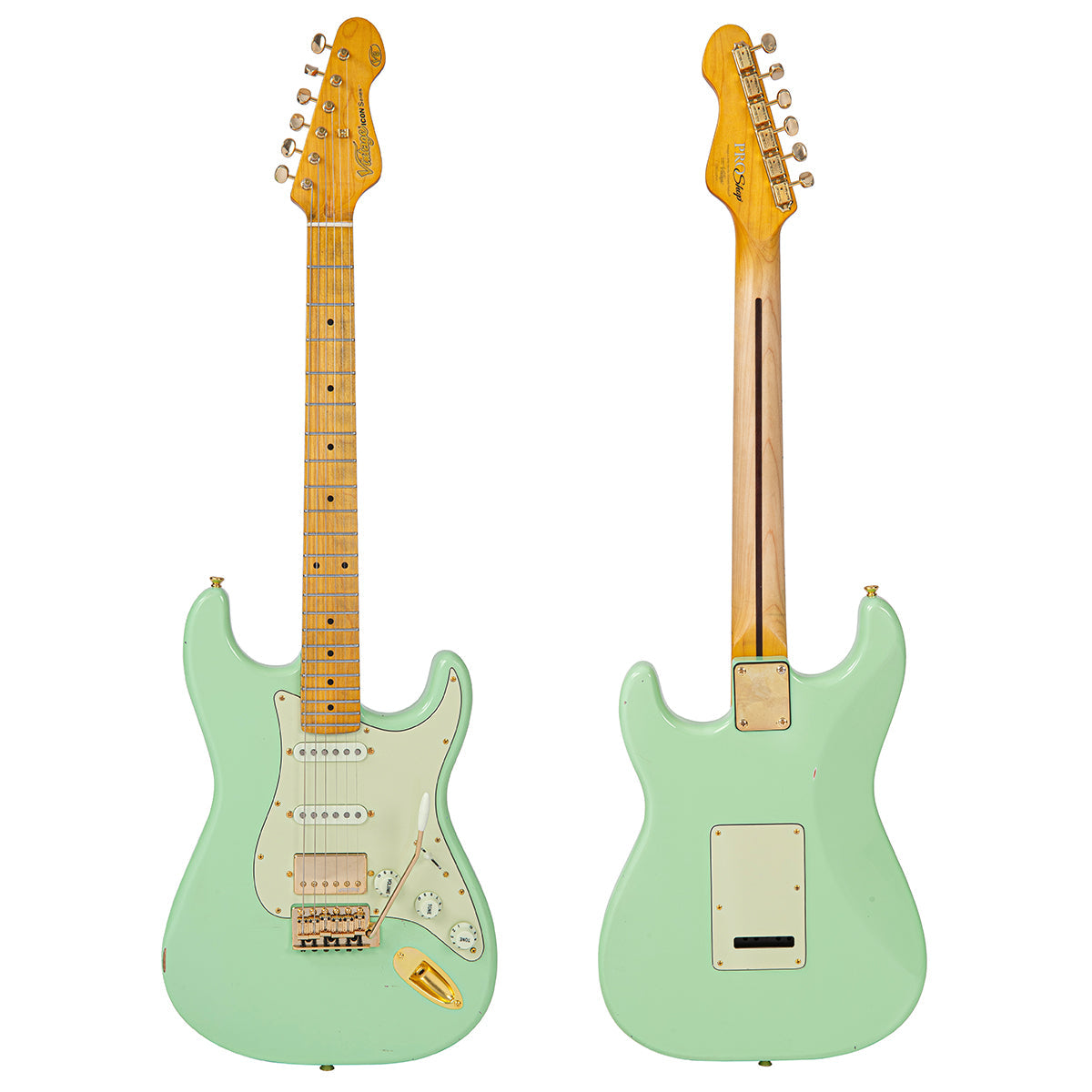 SOLD - Vintage V6 ProShop Custom Build ~ Light Distressing Surf Green, Electric Guitar for sale at Richards Guitars.