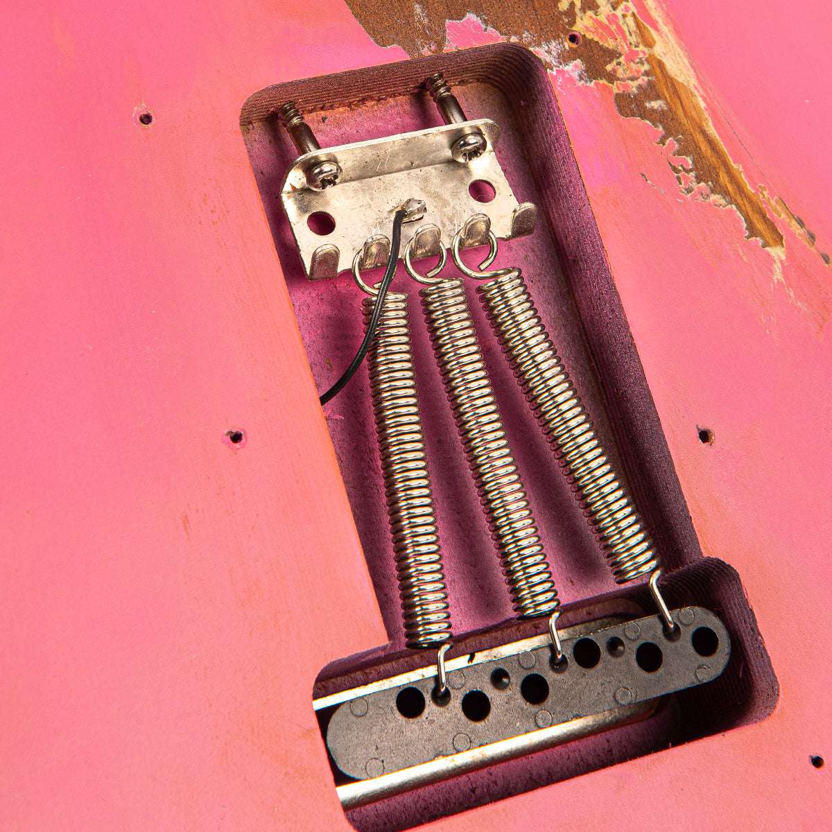 IN BUILD: - Vintage V6 ProShop Custom-Build ~ Radioactive Bubblegum Pink (Contact: Richards Guitars. www.rguitars.co.uk), Electric Guitar for sale at Richards Guitars.