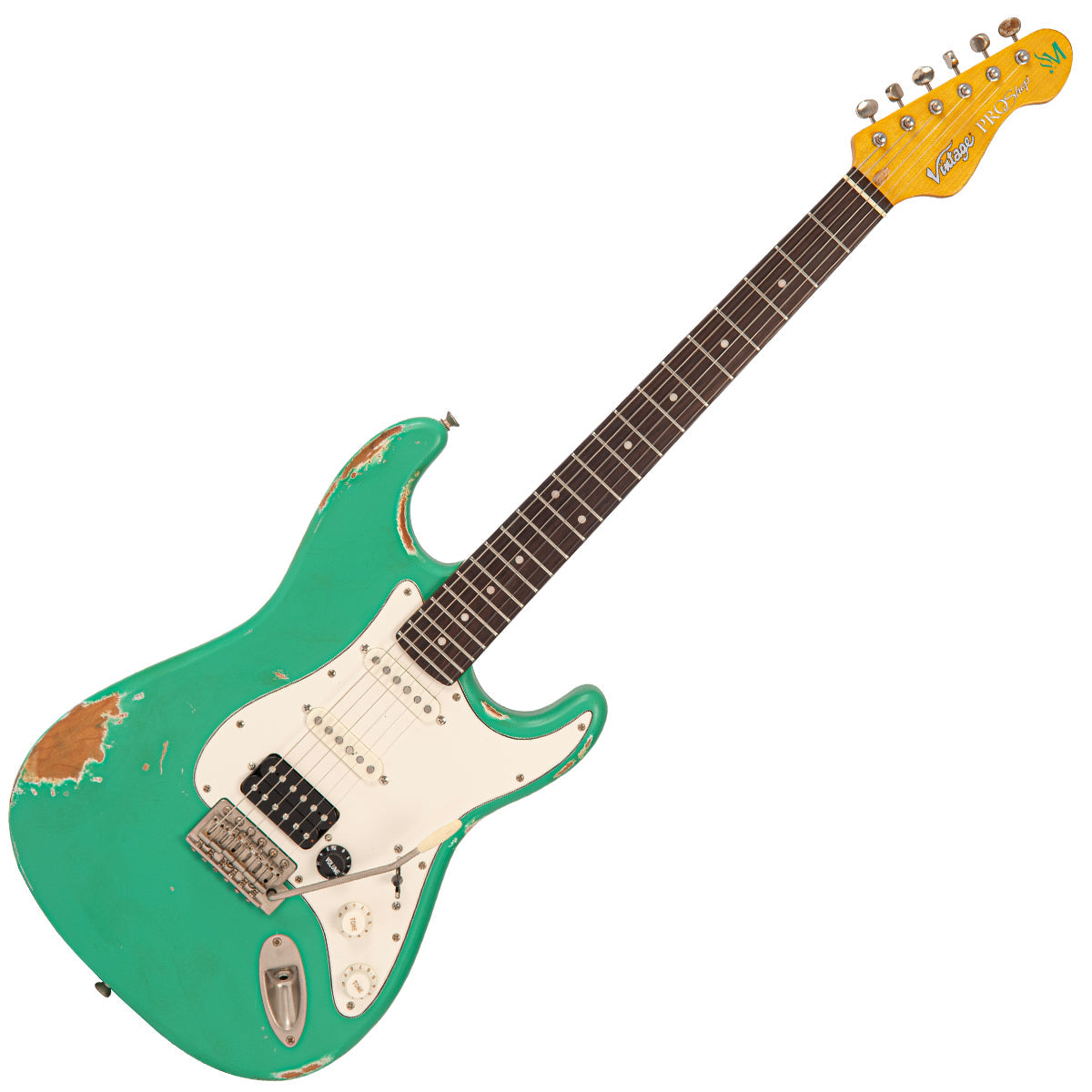 SOLD - Vintage V6 ProShop Custom Build ~ Relic Ventura Ming Green, Electric Guitar for sale at Richards Guitars.