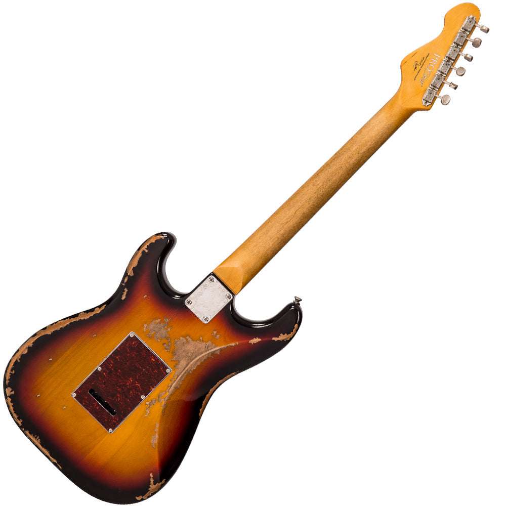 IN BUILD: - Vintage V6 ProShop Unique ~ Sunset Sunburst, Electric Guitar for sale at Richards Guitars.